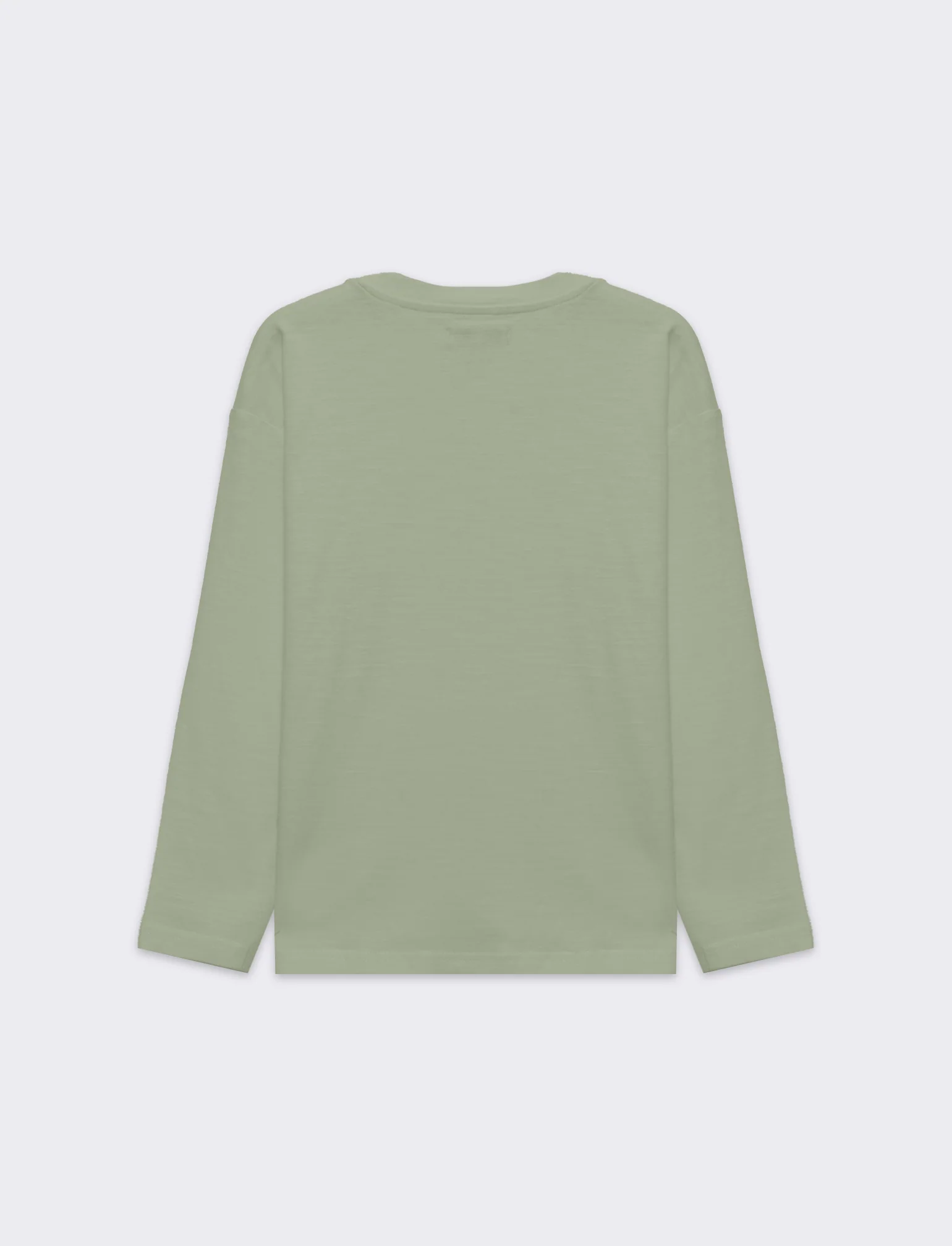 T-shirt in jersey fiammato da bambino - Verde salvia - Image 2