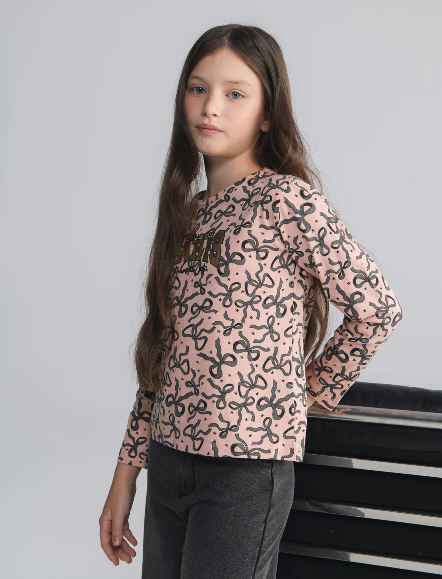 T-shirt in jersey stampata da bambina - Rosa - Image 4