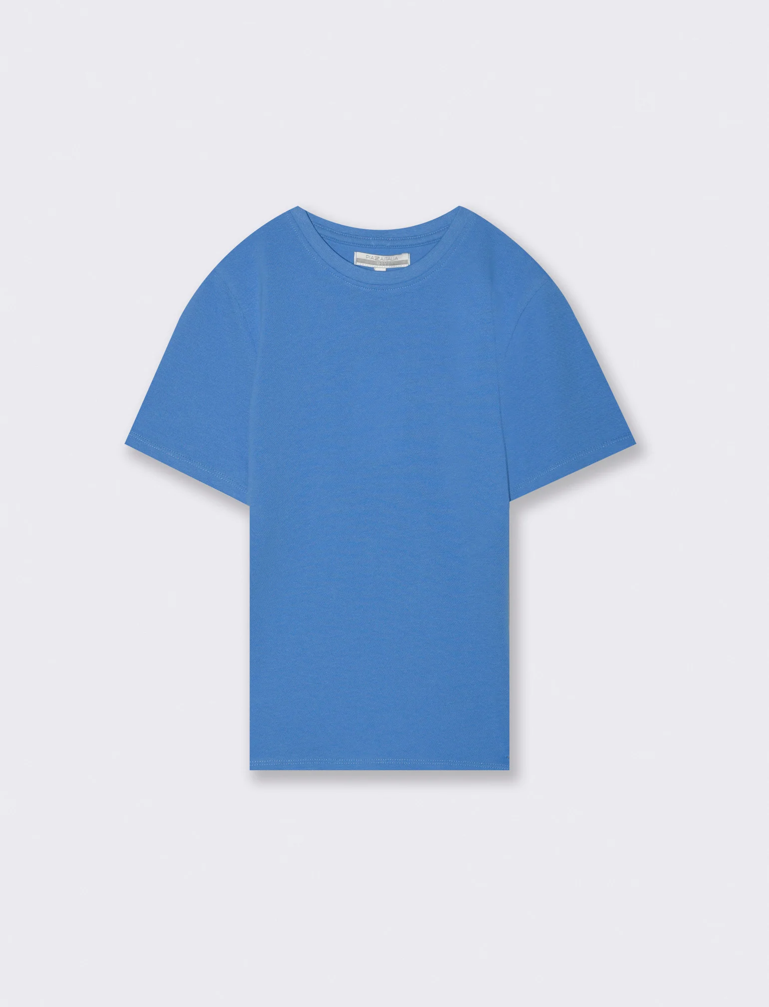 T-shirt in piquet da bambino - Blu cobalto