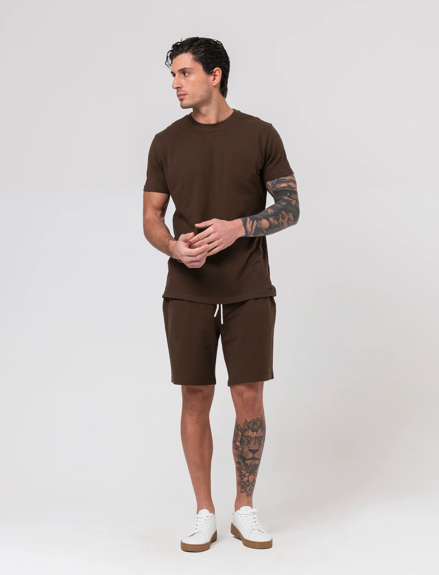 T-shirt in piquet di cotone da uomo - Moro - Image 3