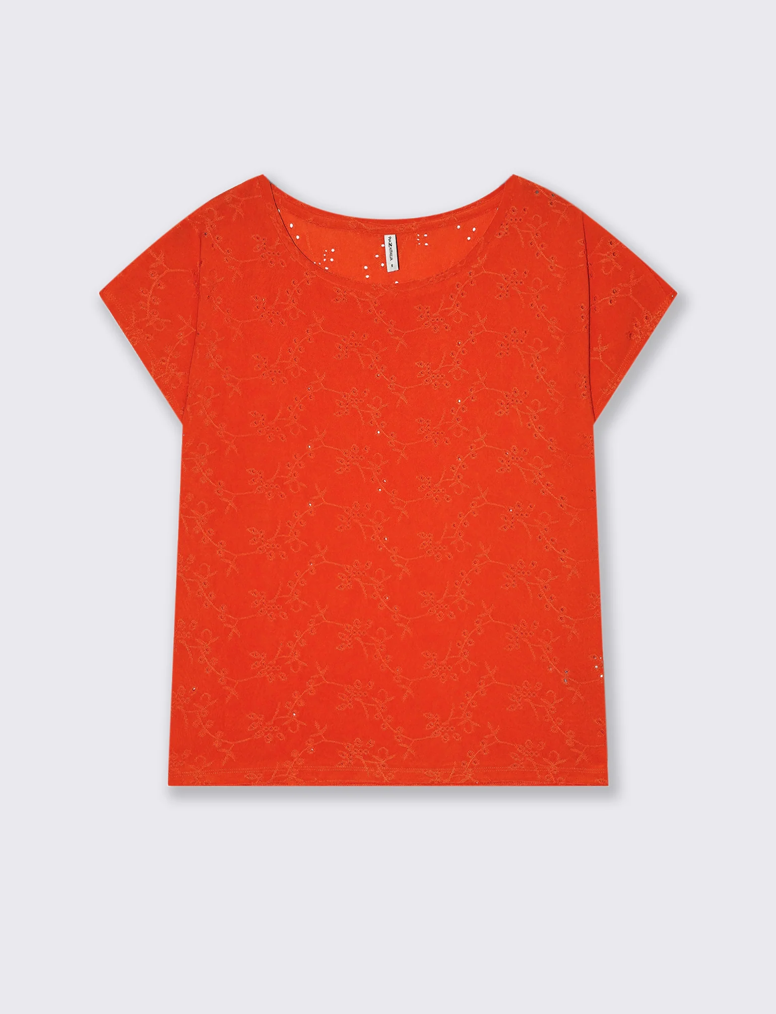 T-shirt in pizzo da donna - Arancio - Image 4