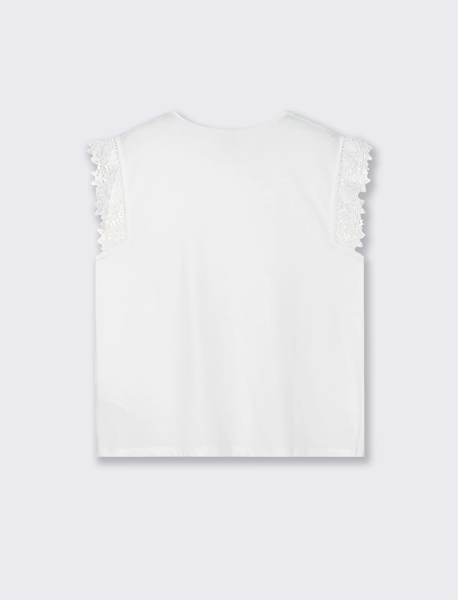 T-shirt in pizzo per donne eleganti - Bianco - Image 2