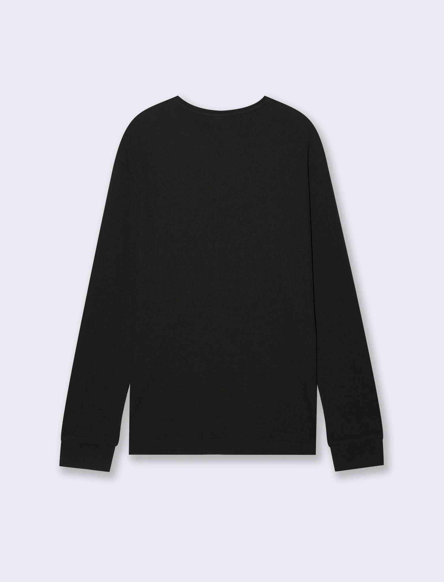 T-SHIRT IN WAFFLE SLIM FIT - Nero - Image 2