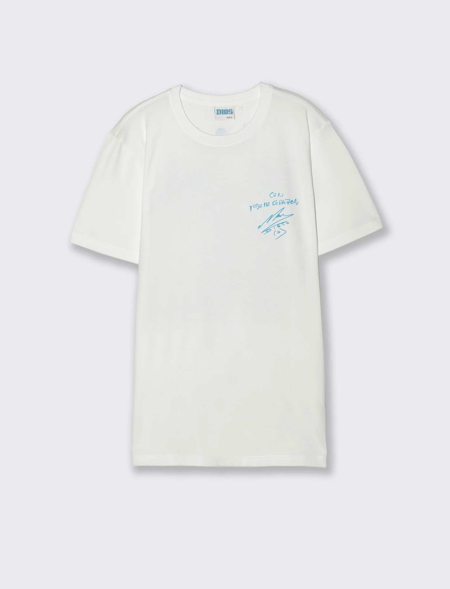 T-shirt Jersey Premium D10S Stampa - Bianco - Image 2