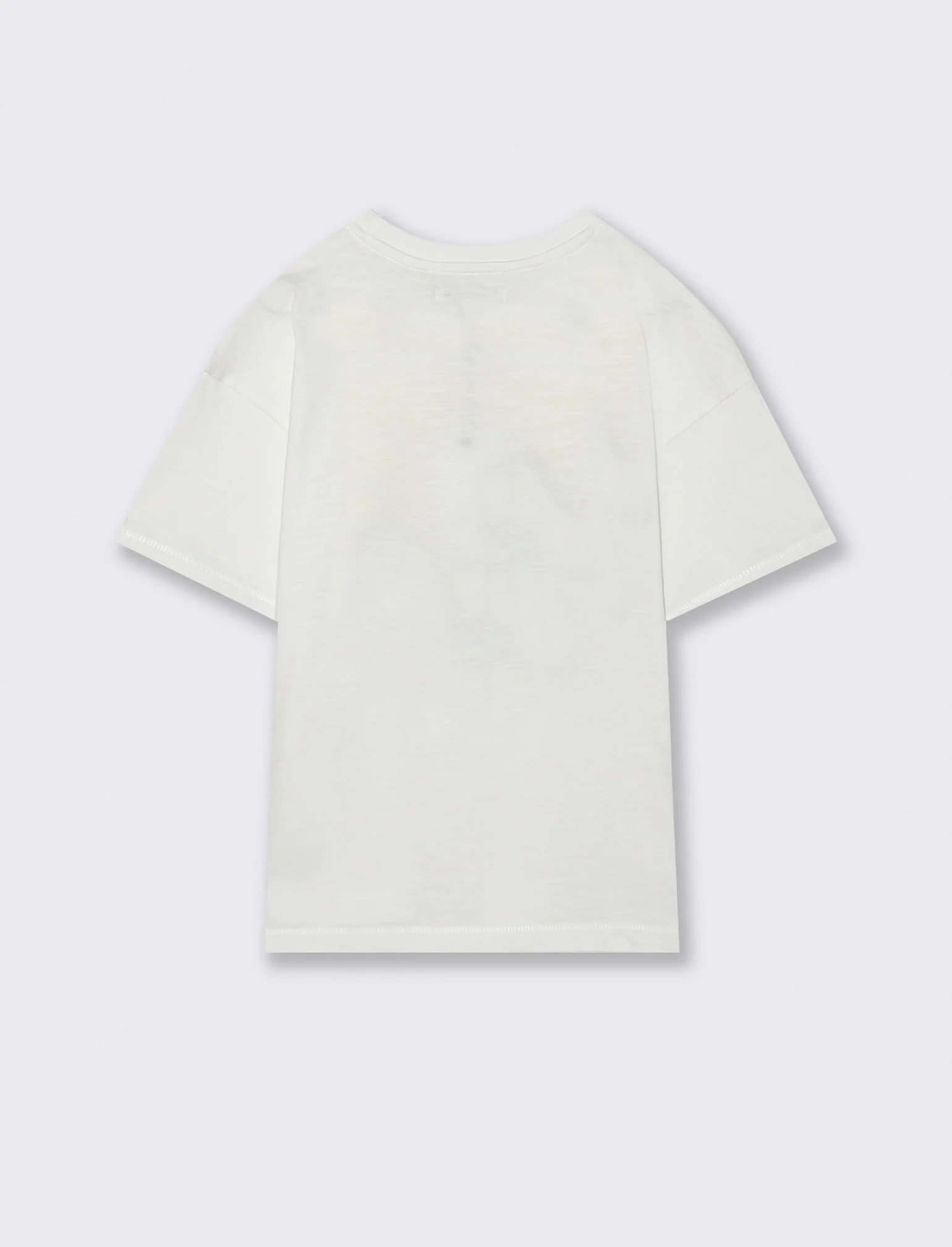 T-shirt let the surf in cotone over - Bianco - Image 2