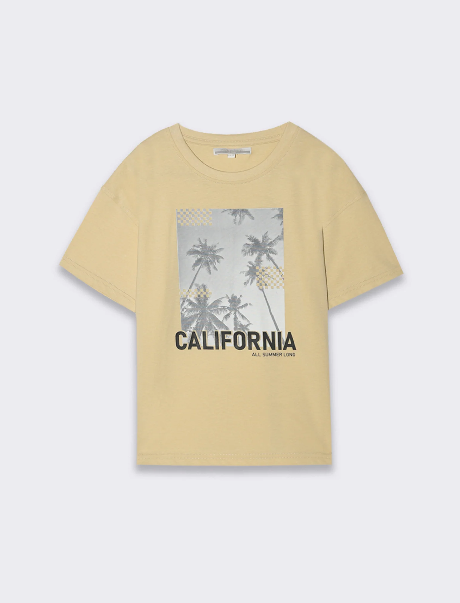 T-shirt loose da bambino - Beige - Image 3