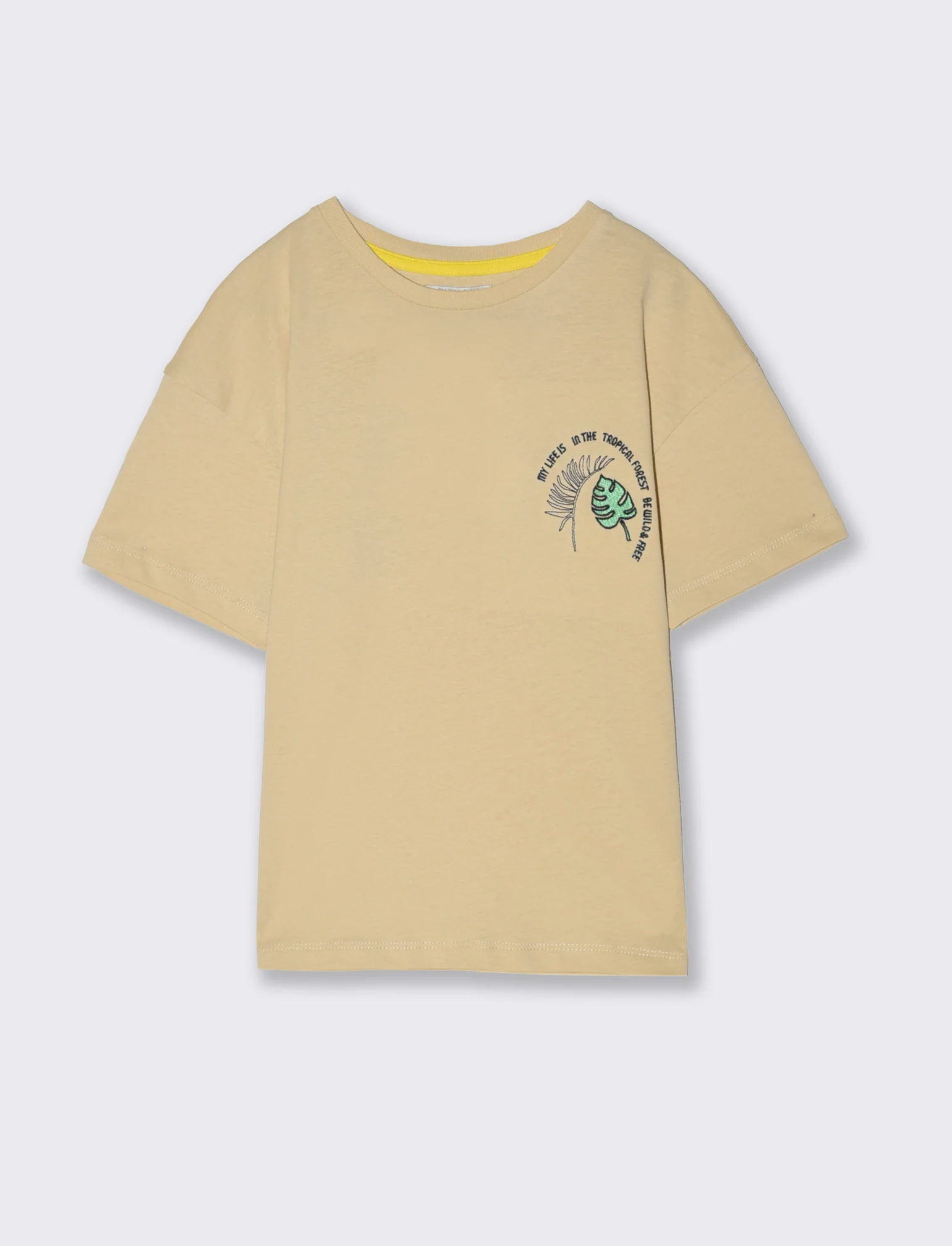 T-shirt LOOSE FIT da bambino - Beige - Image 4