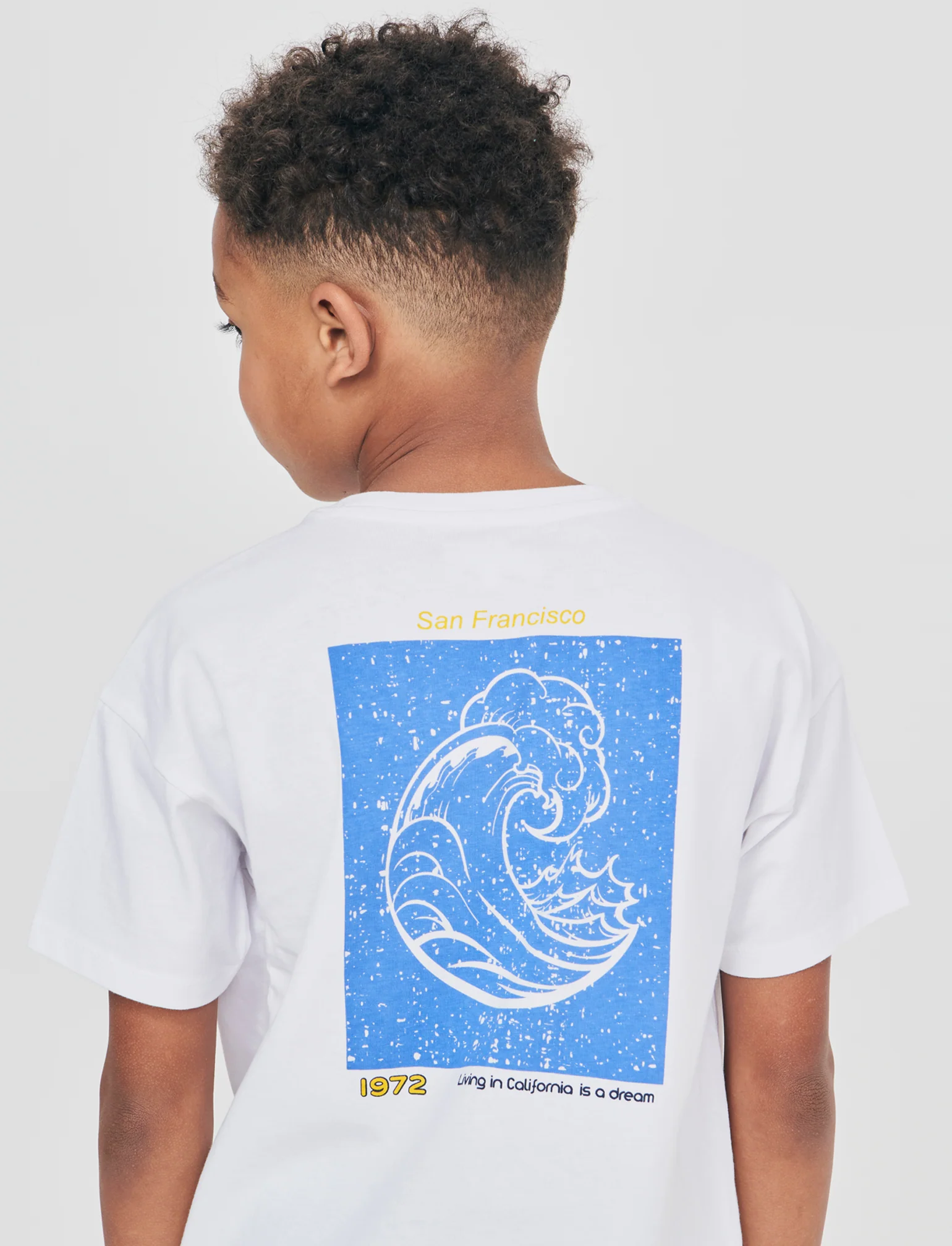 T-shirt loose mezza manica estiva - Bianco - Image 2