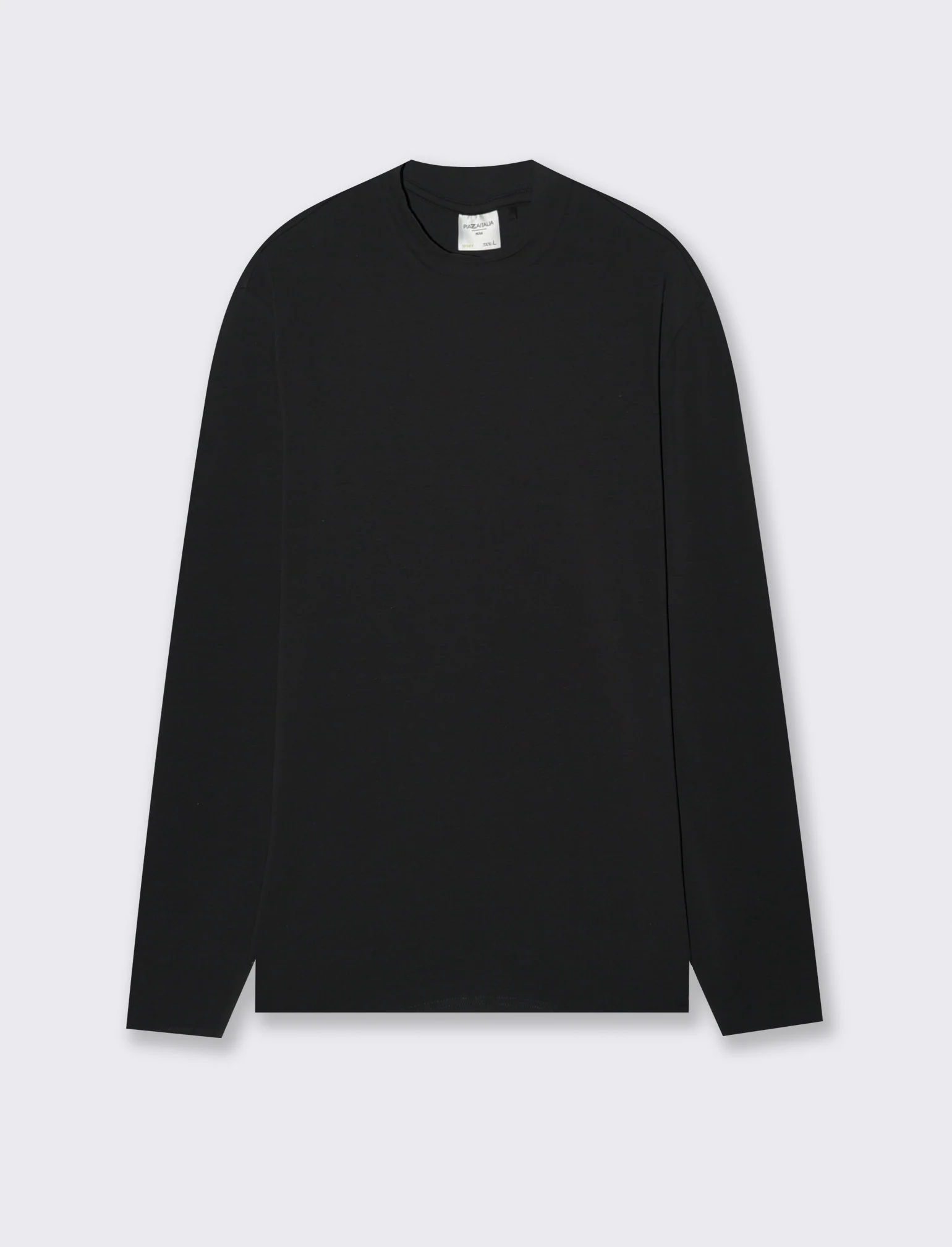 T-SHIRT LUPETTO BASIC SLIM FIT - Nero