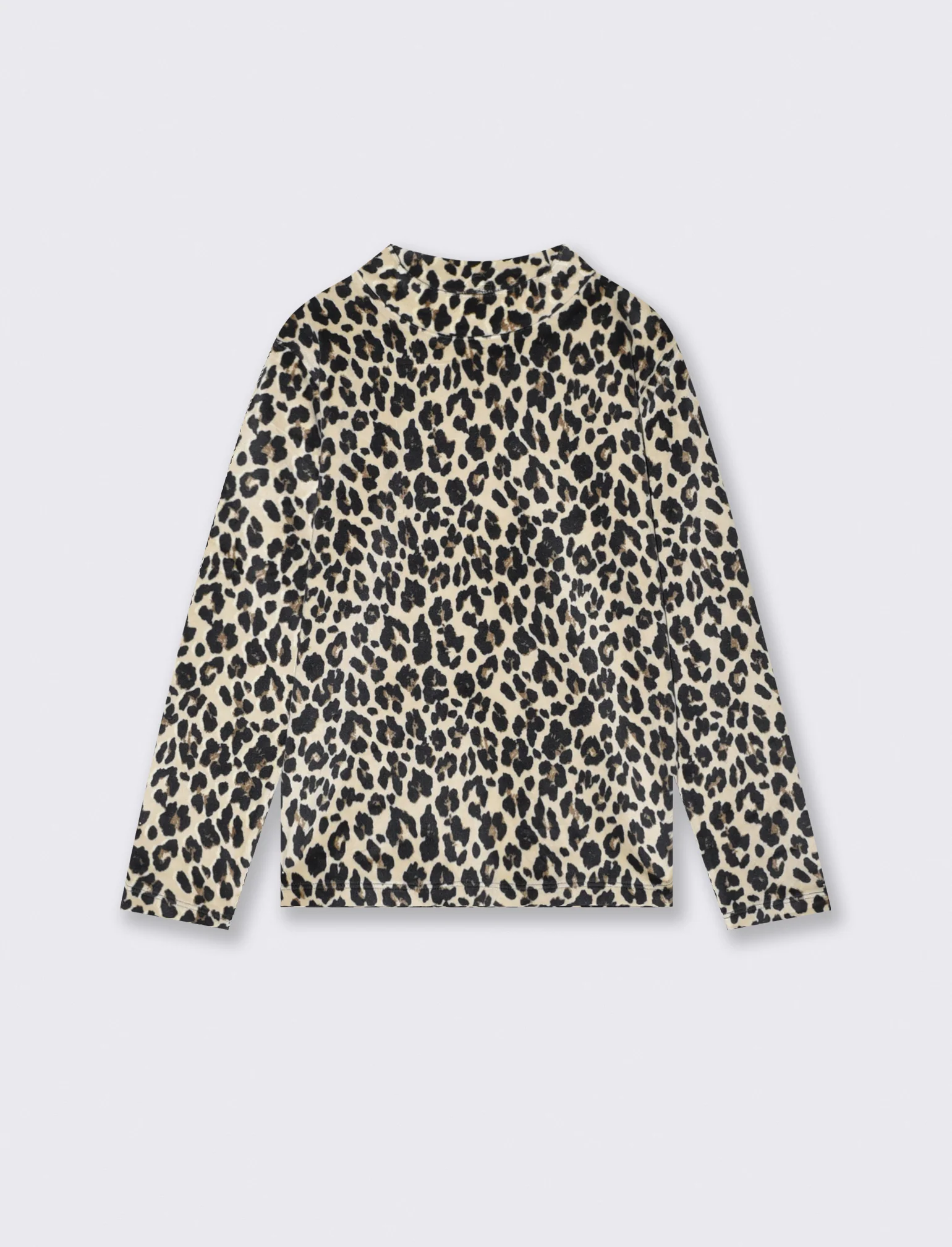 T-shirt Lupetto in ciniglia maculata e tigrata - Maculato