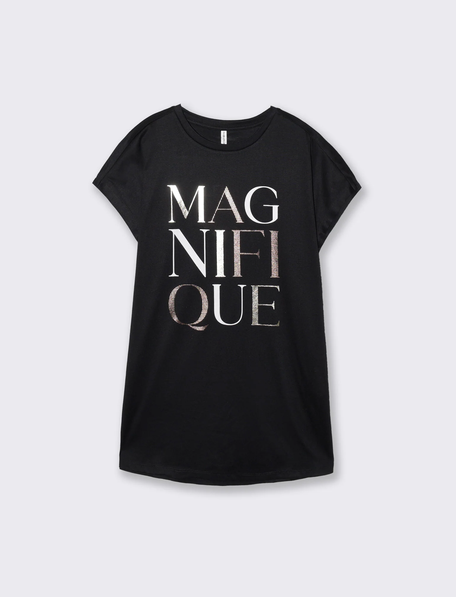 T-Shirt Manica A T con Stampa e Scollo Rotondo - var 1