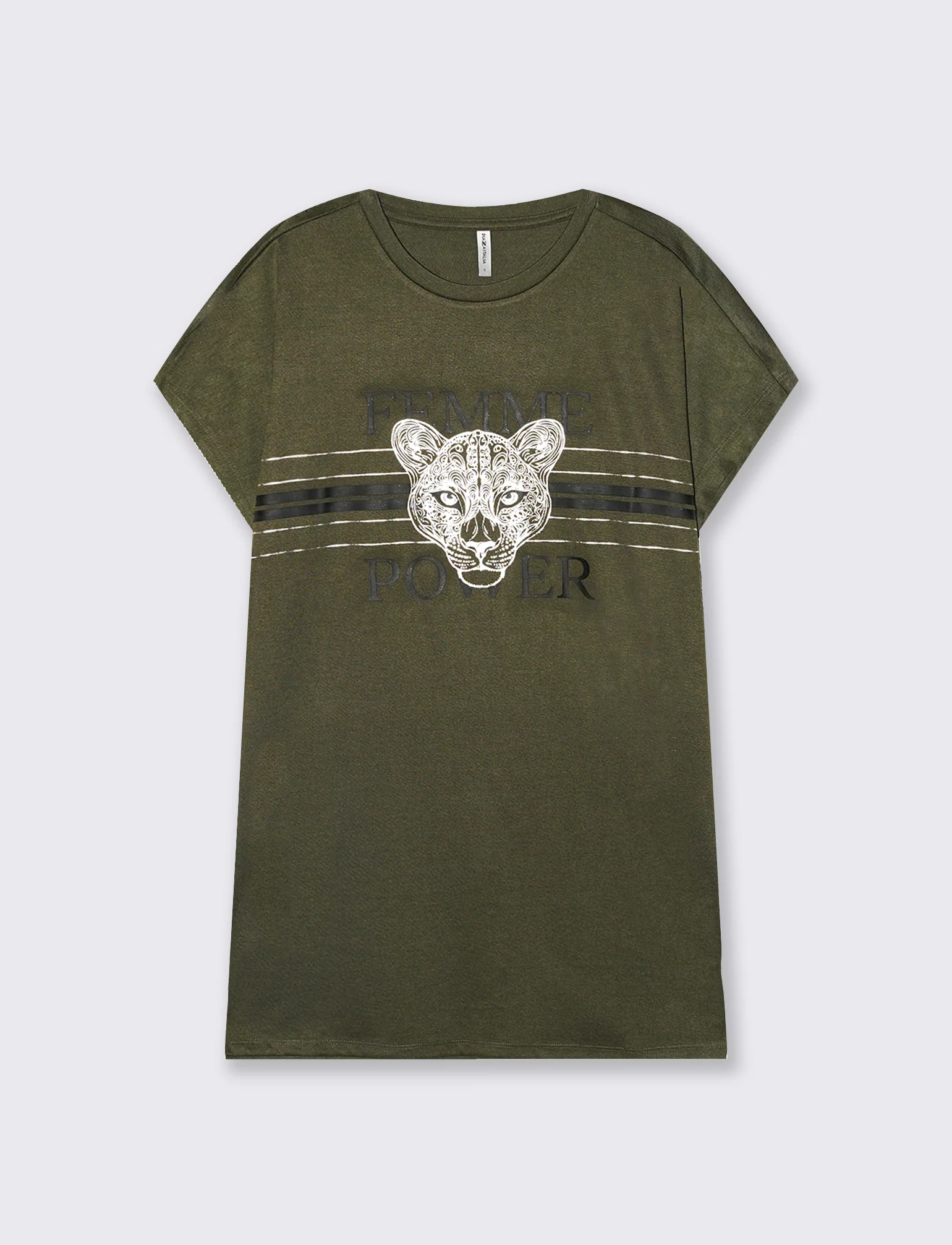 T-Shirt Manica A T con Stampa e Scollo Rotondo - var 2 - Image 2
