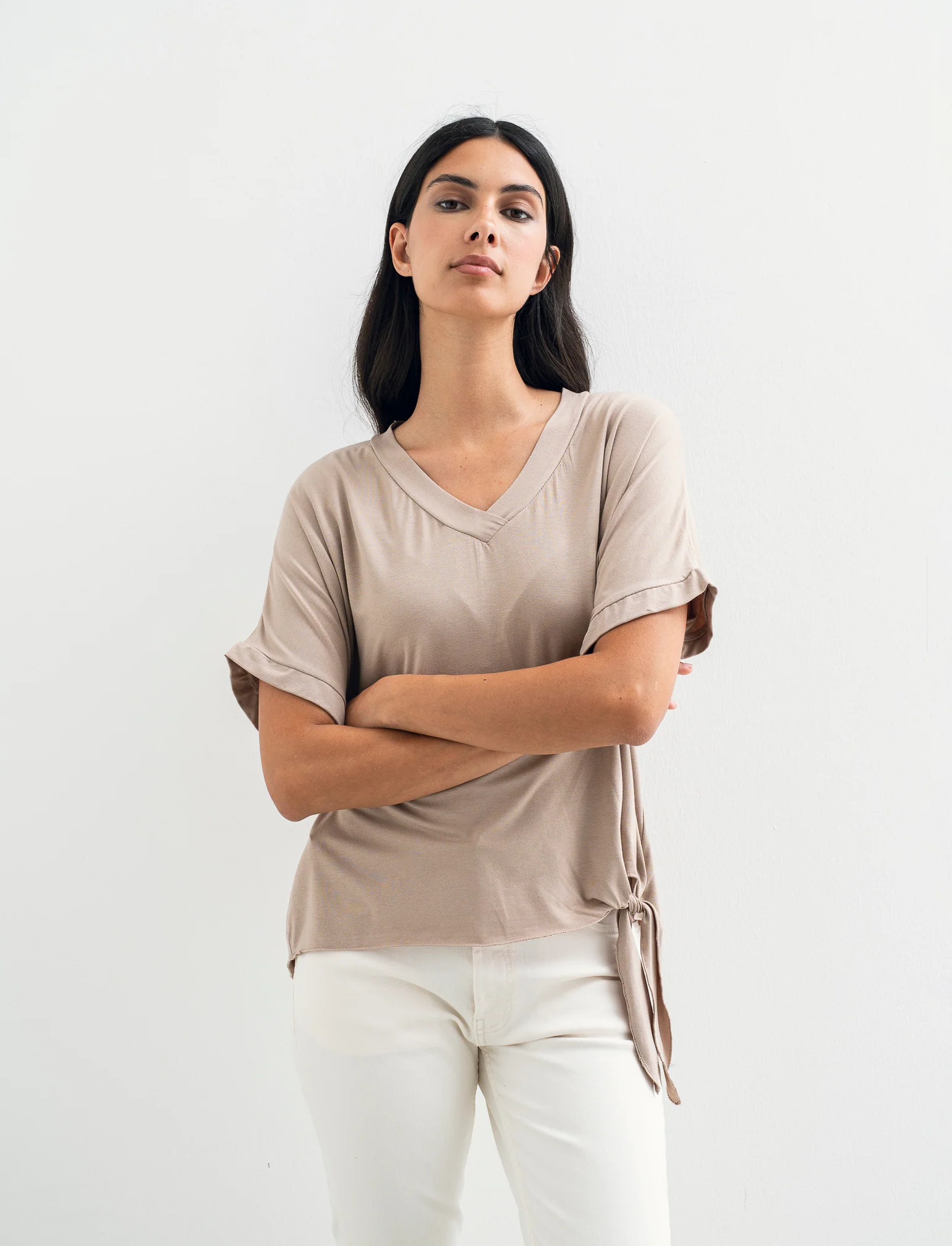 T-SHIRT MANICA CORTA - Beige