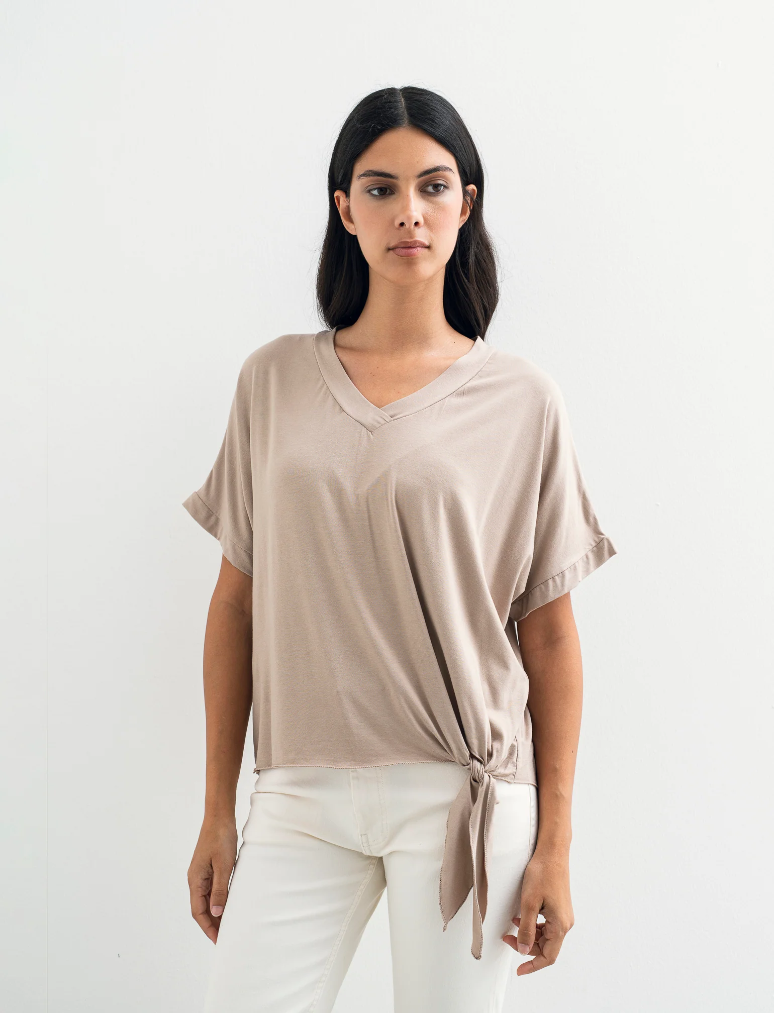 T-SHIRT MANICA CORTA - Beige - Image 2
