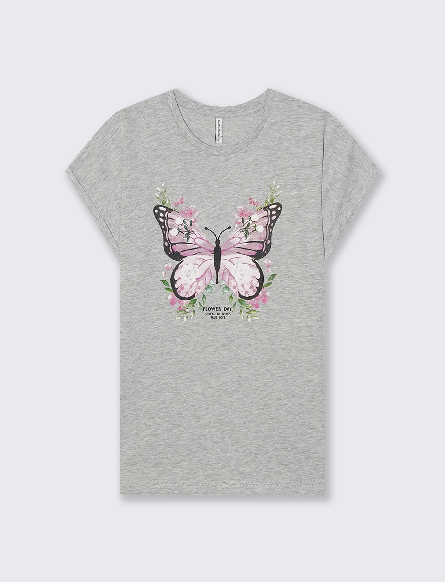 T-Shirt Manica Corta con Stampa e Spalle Scesa - Var 4