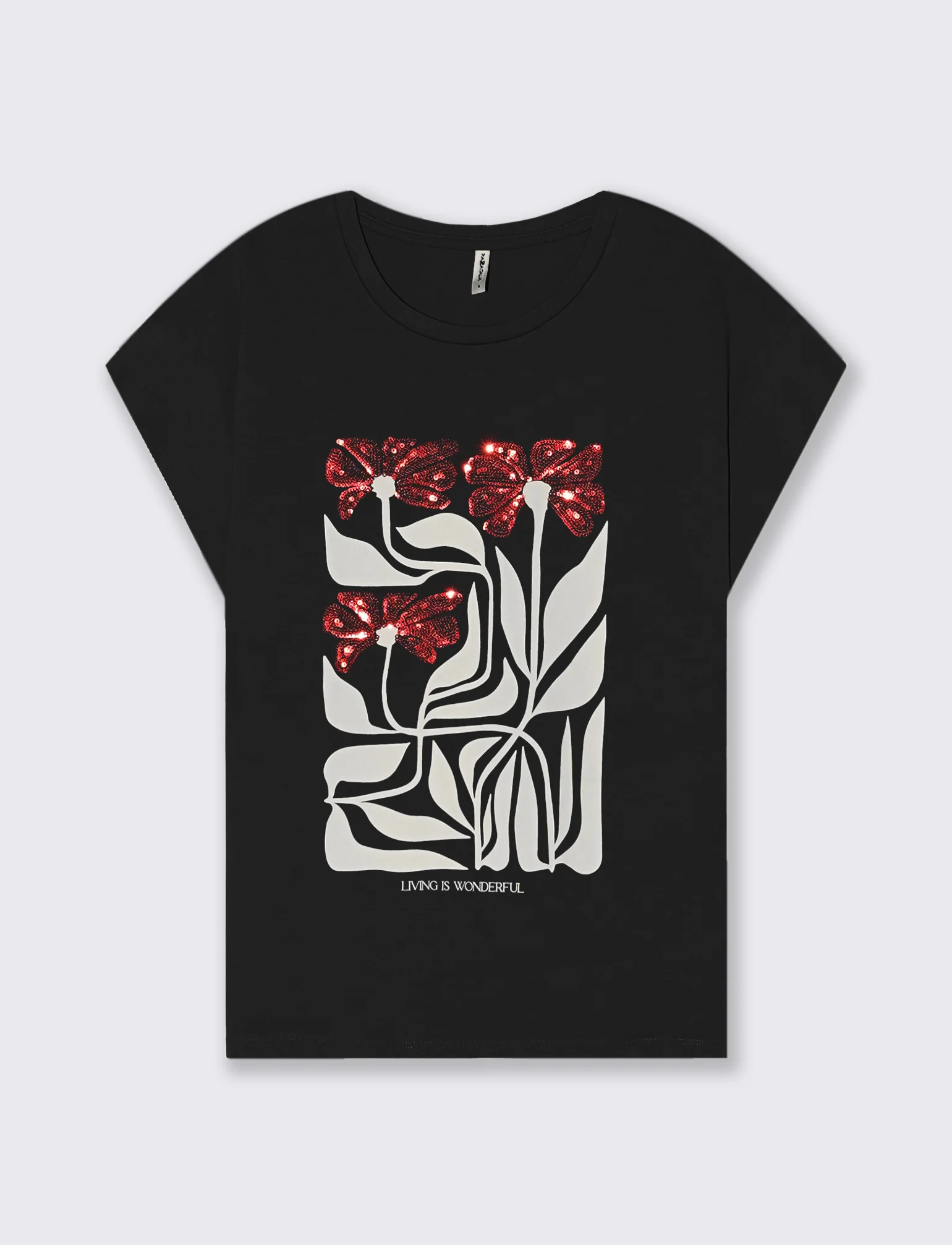 T-Shirt Manica Corta con Stampa Frontale - var 2