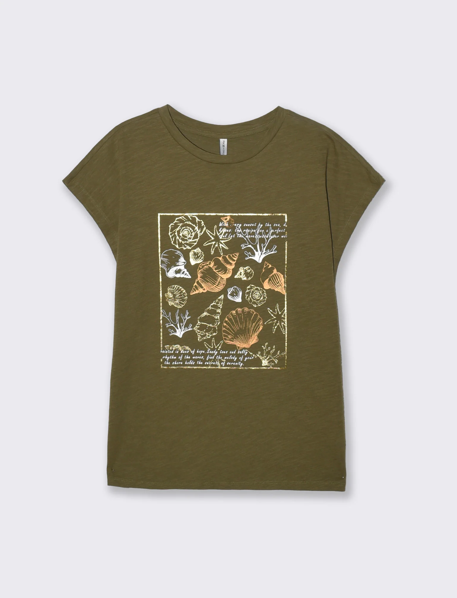 T-shirt manica corta con stampa - Kaky 1
