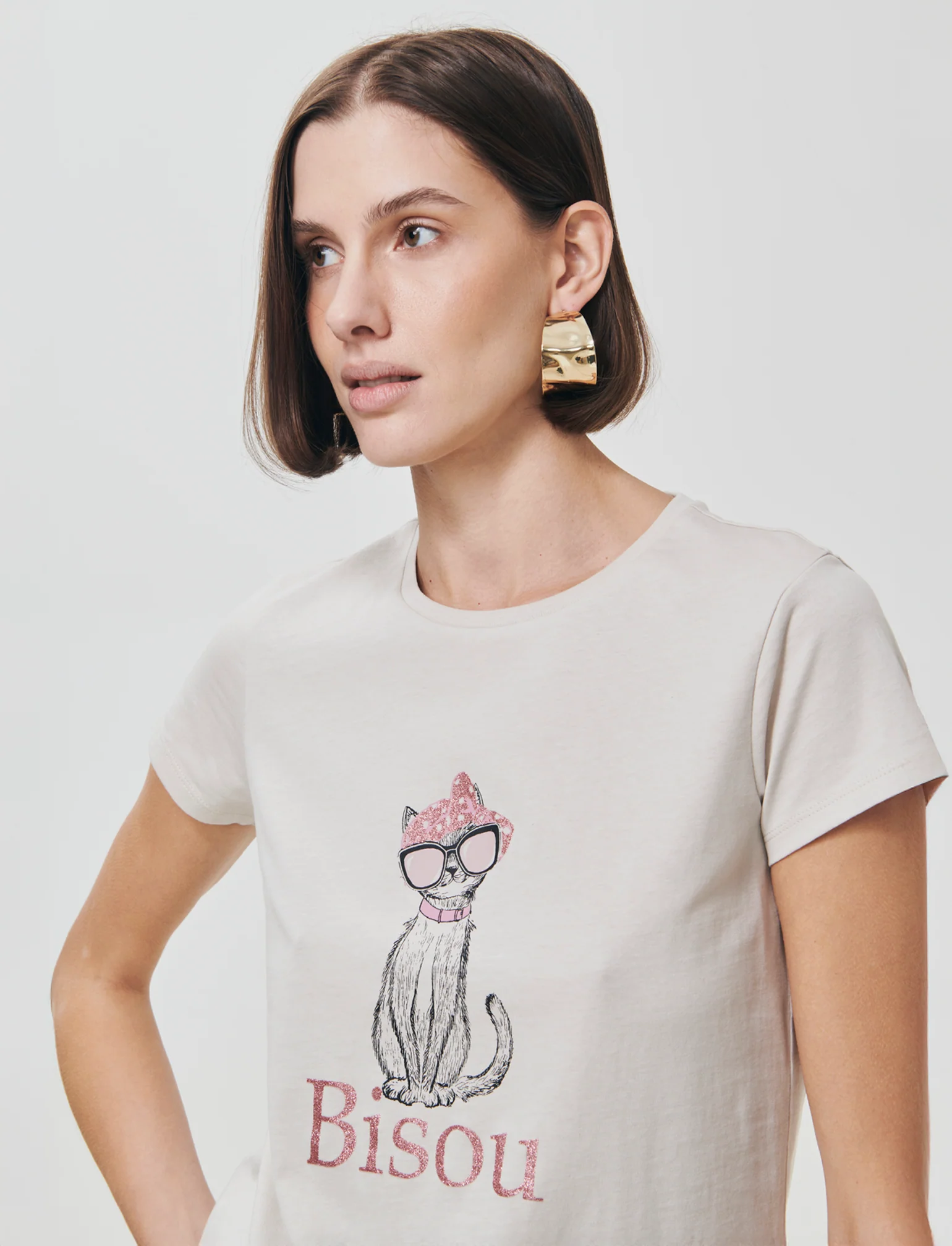 T-Shirt Manica Corta con Stampa Petto - Var 4 - Image 3