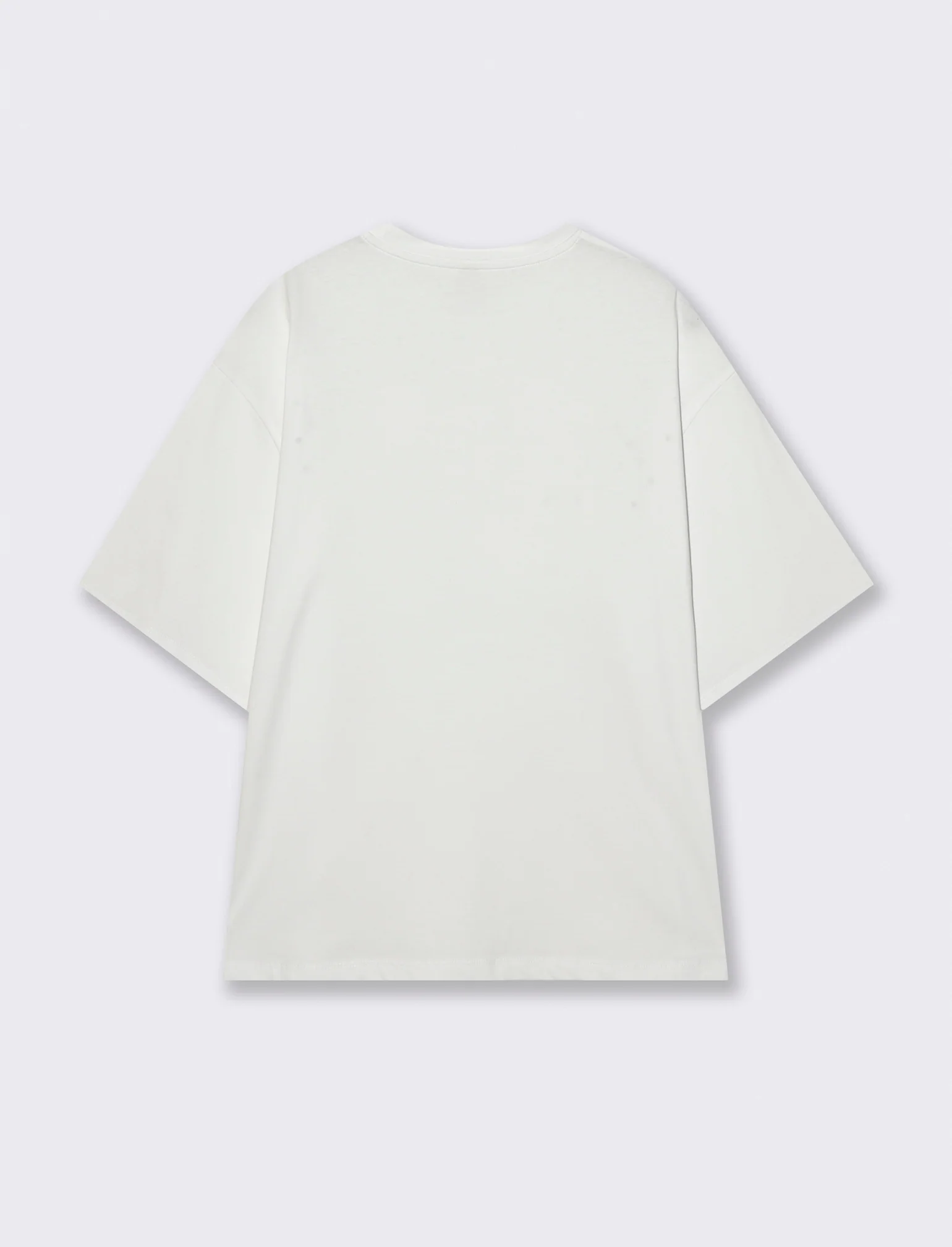 T-Shirt Manica Corta con Strass - Bianco - Image 5