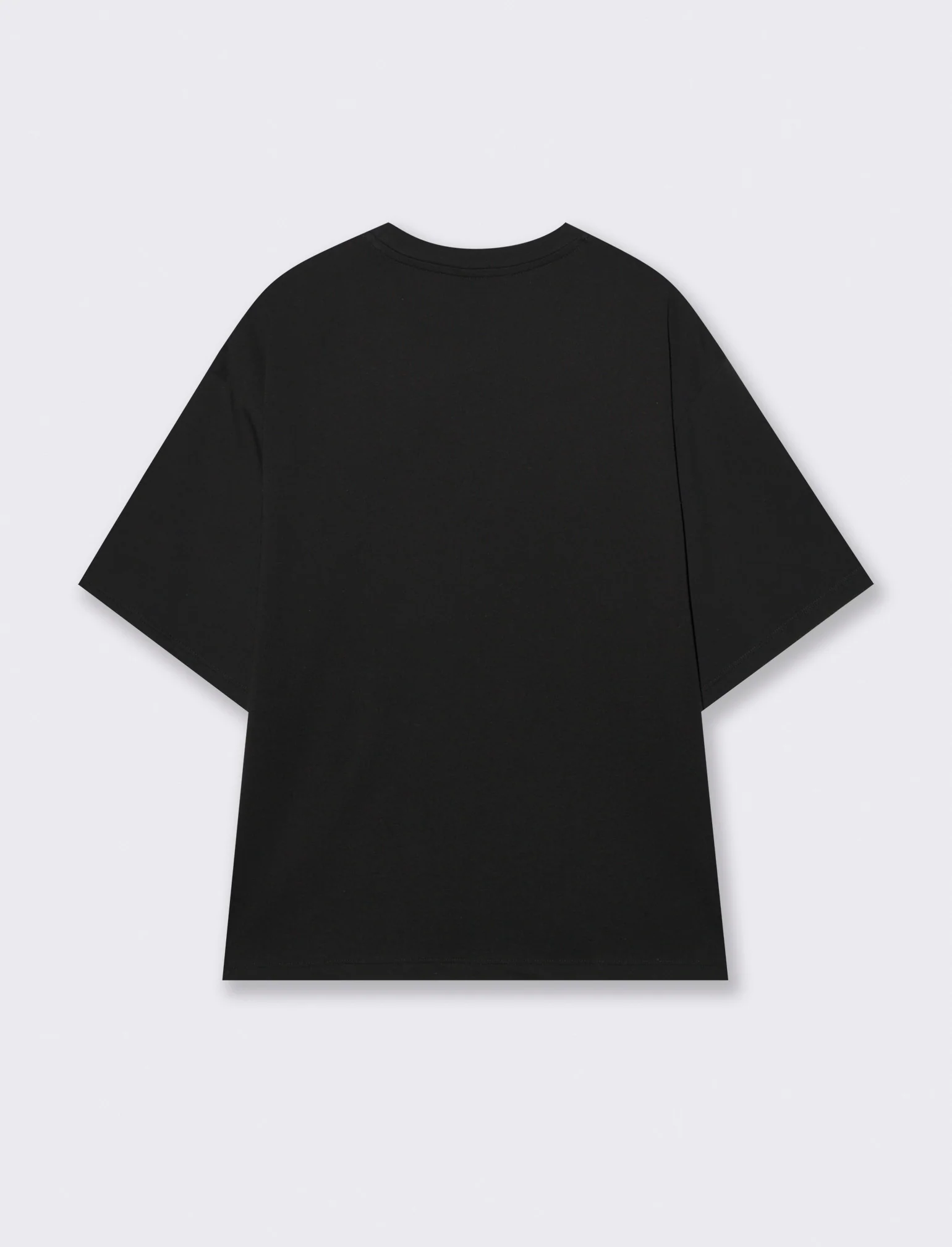 T-Shirt Manica Corta con Strass - Nero - Image 2