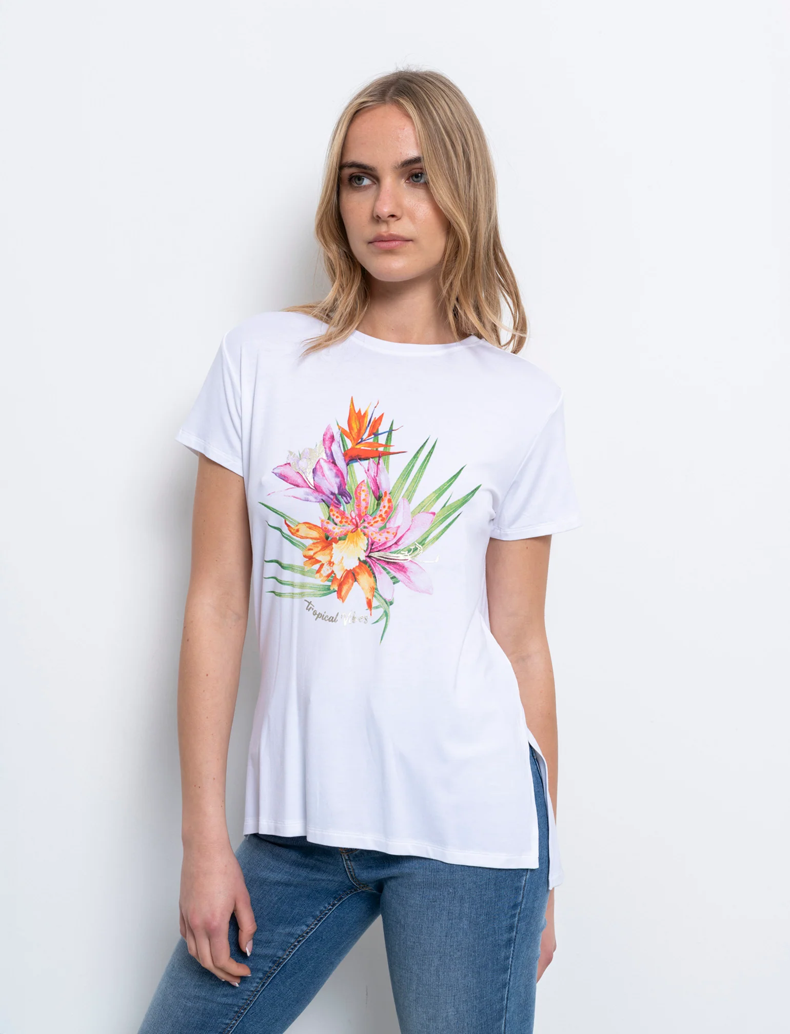 T-shirt manica corta da donna - var 3 - Image 3