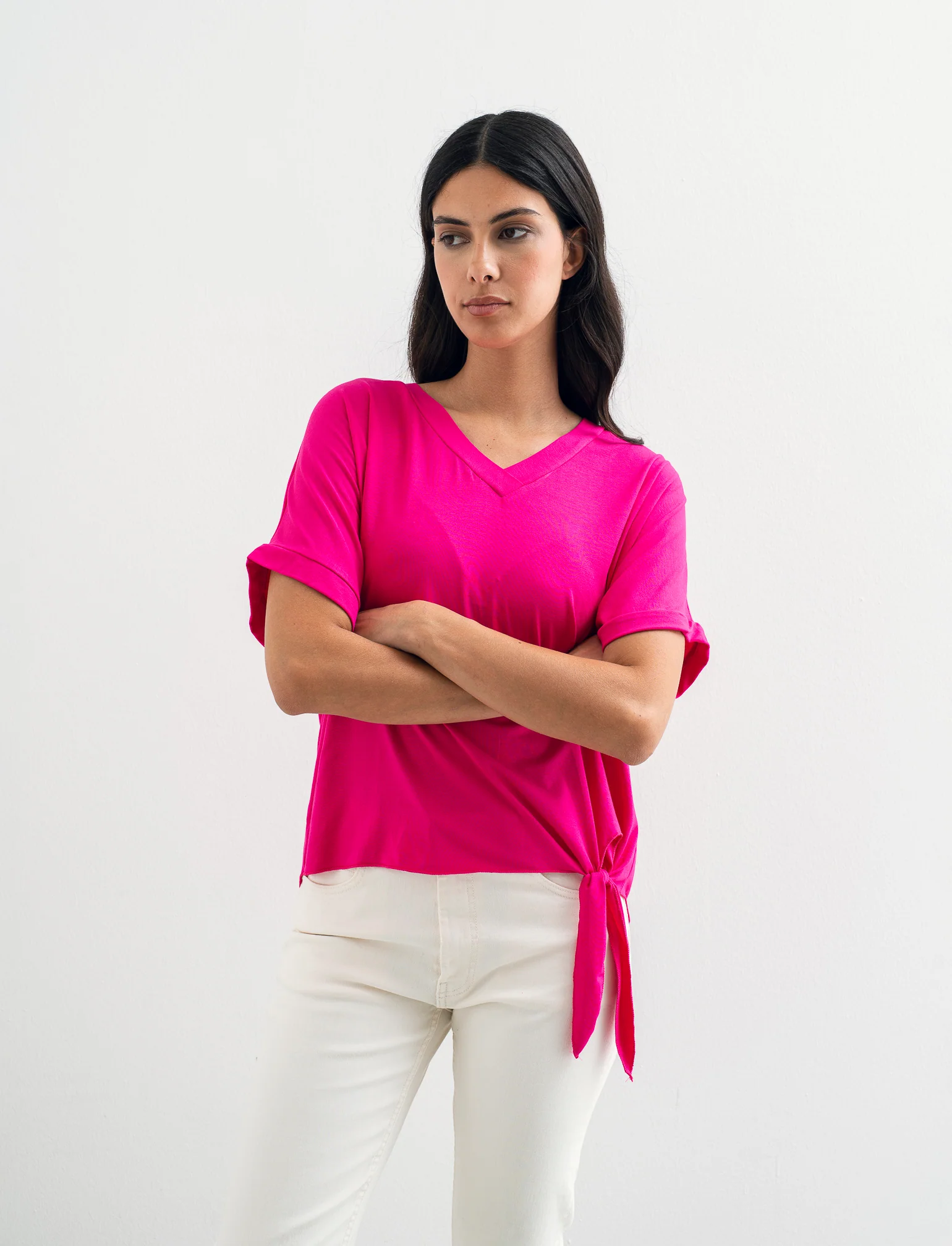 T-SHIRT MANICA CORTA - Fuxia