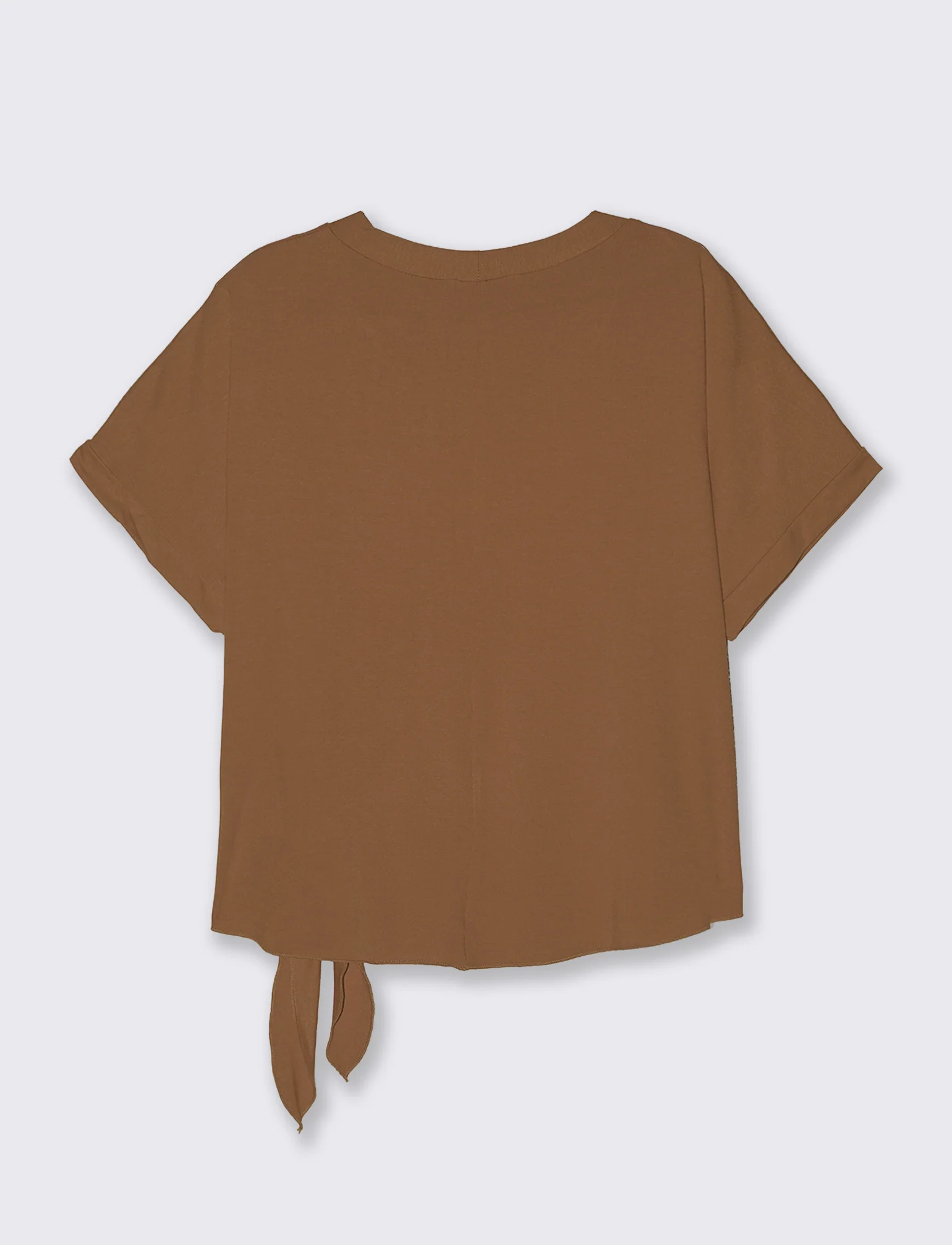 T-SHIRT MANICA CORTA - Marrone tabacco - Image 4