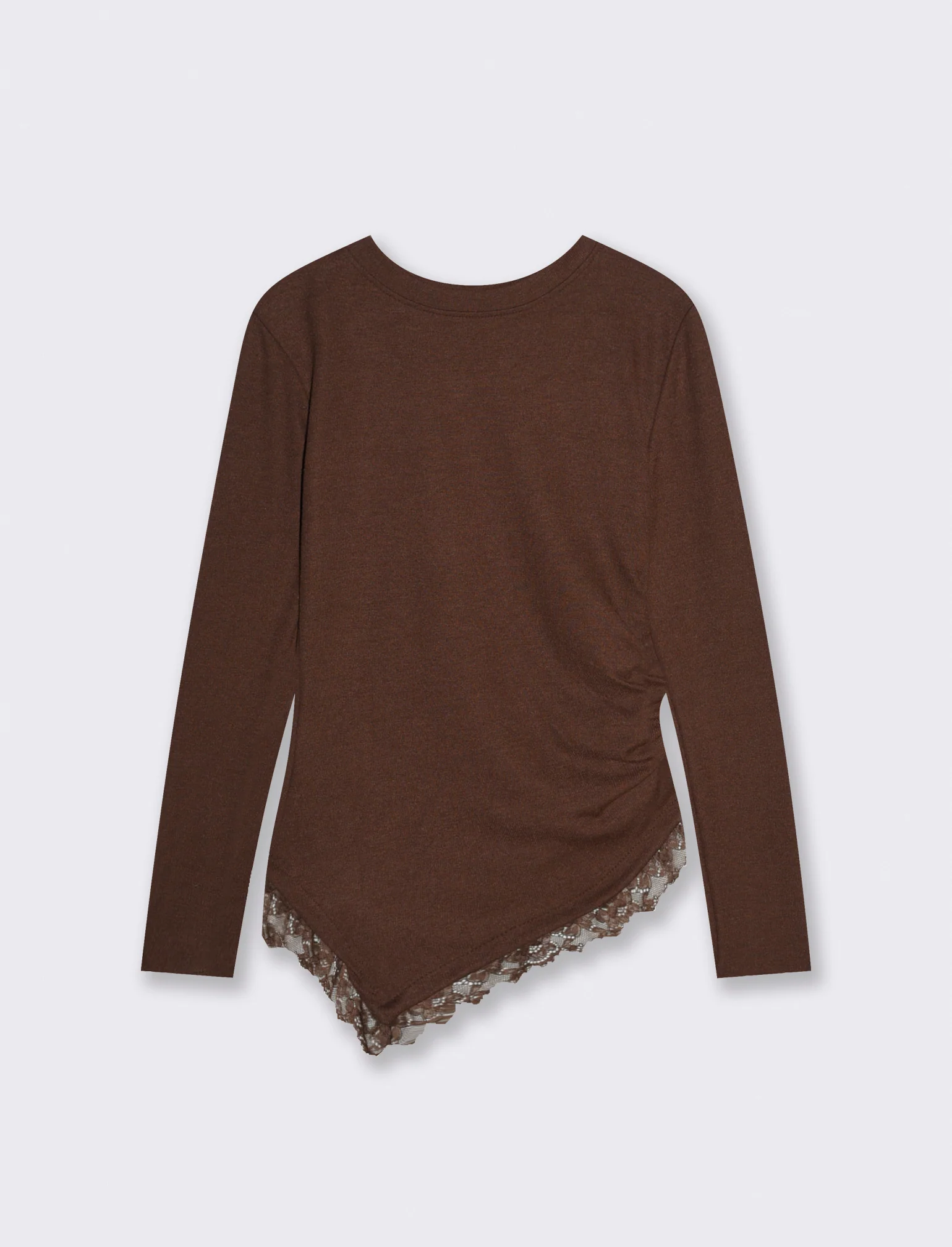 T-SHIRT MANICA LUNCA CON INSERTO - Moro - Image 2