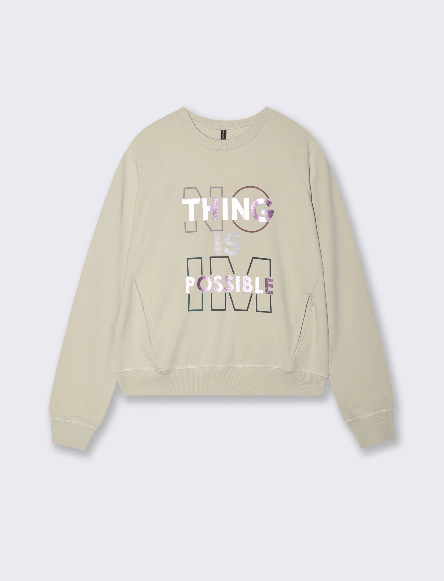T-SHIRT MANICA LUNGA - Bianco gesso - Image 2