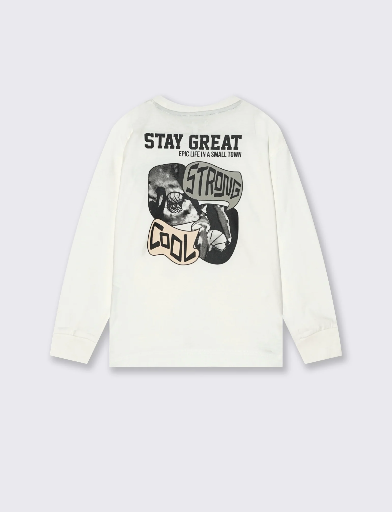 T-SHIRT MANICA LUNGA - Bianco latte - Image 2