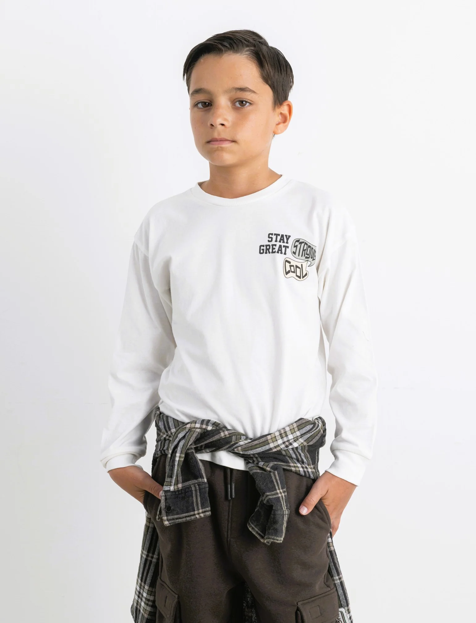 T-SHIRT MANICA LUNGA - Bianco latte - Image 4