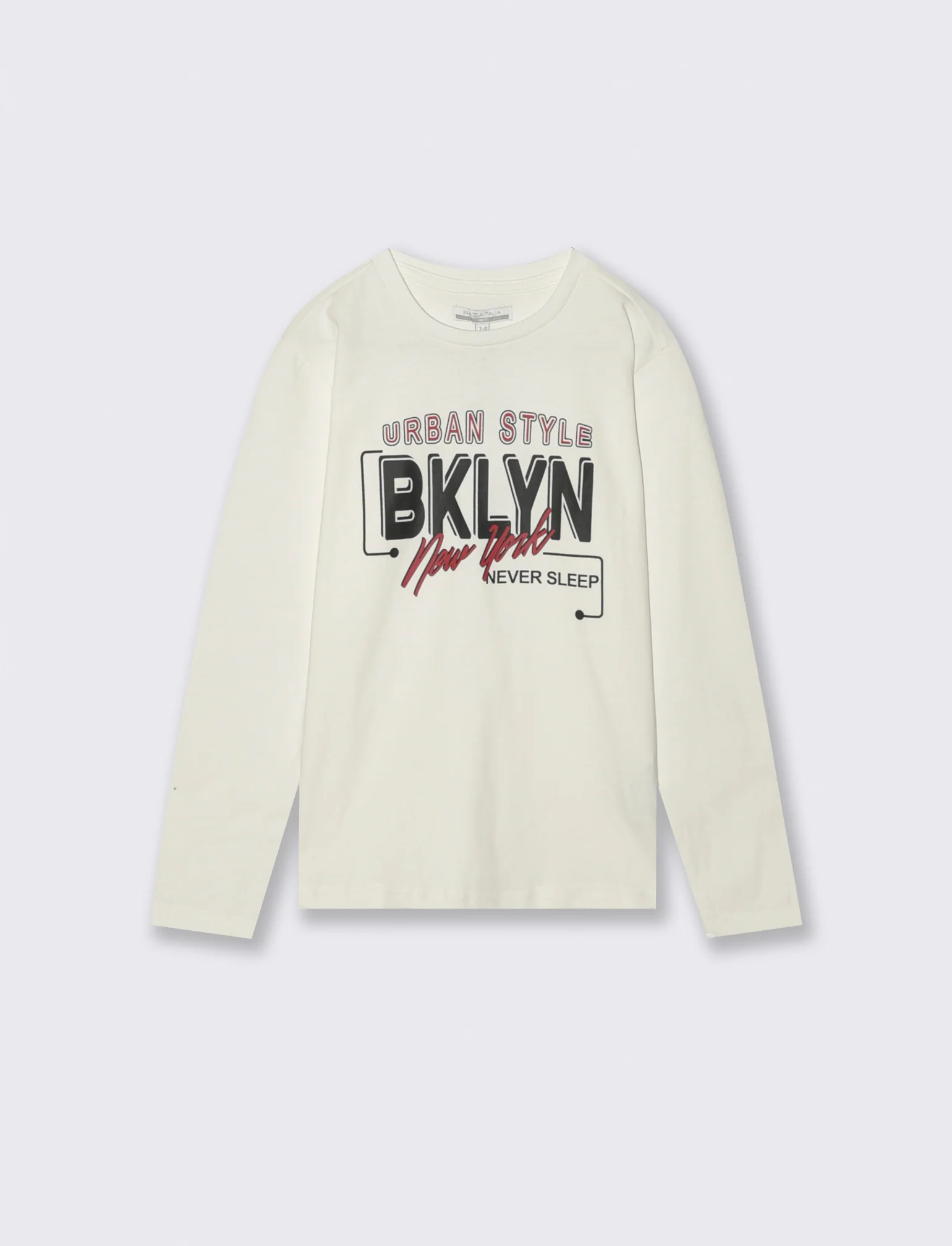 T-SHIRT MANICA LUNGA - Bianco latte