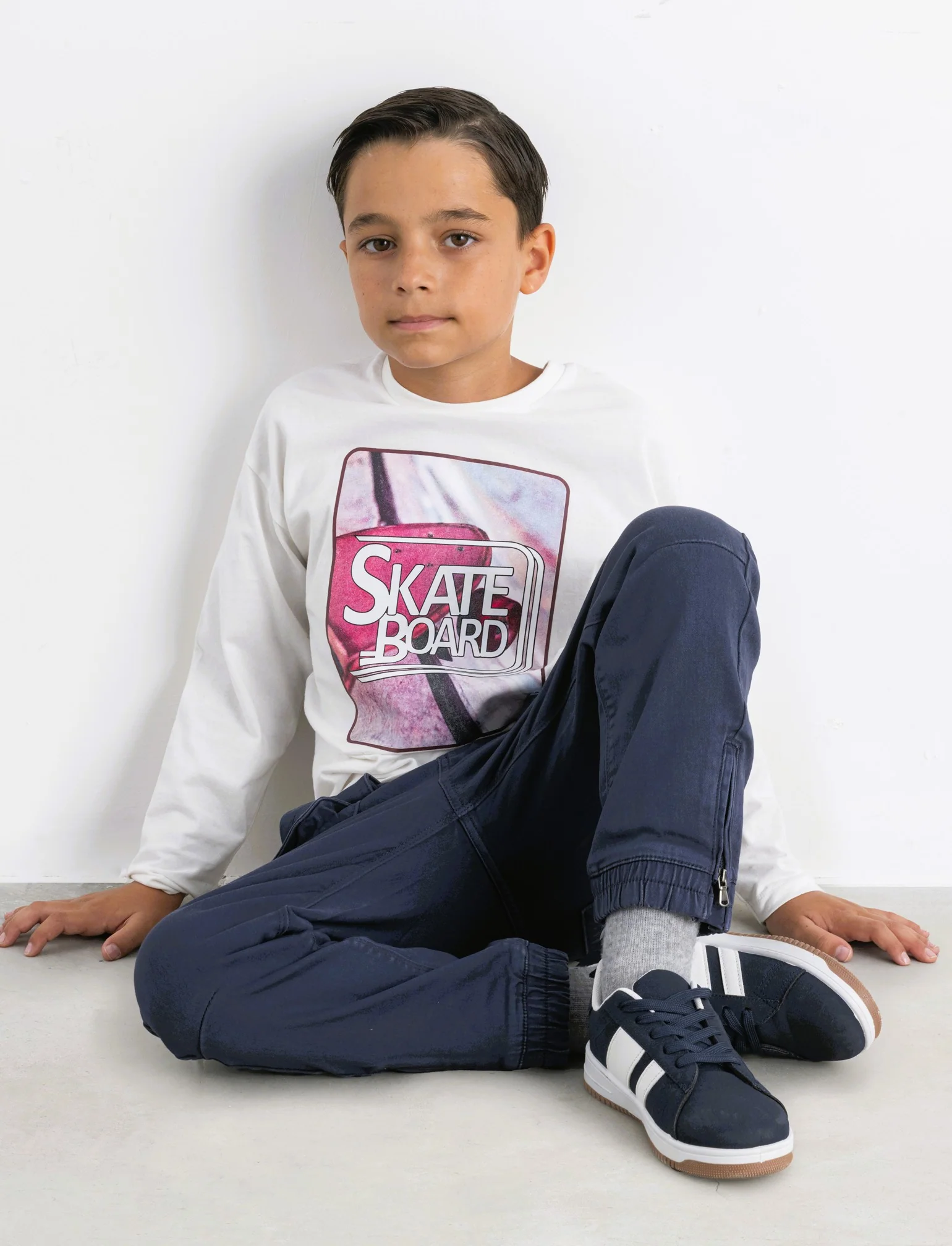 T-SHIRT MANICA LUNGA - Bianco latte - Image 3