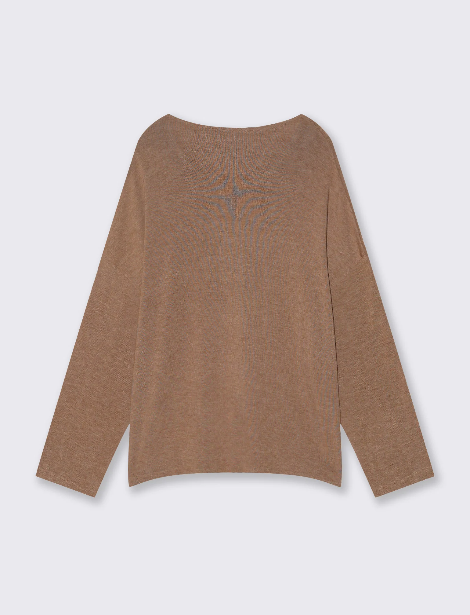 T-Shirt Manica Lunga con Spalla Scesa - Cammello - Image 4