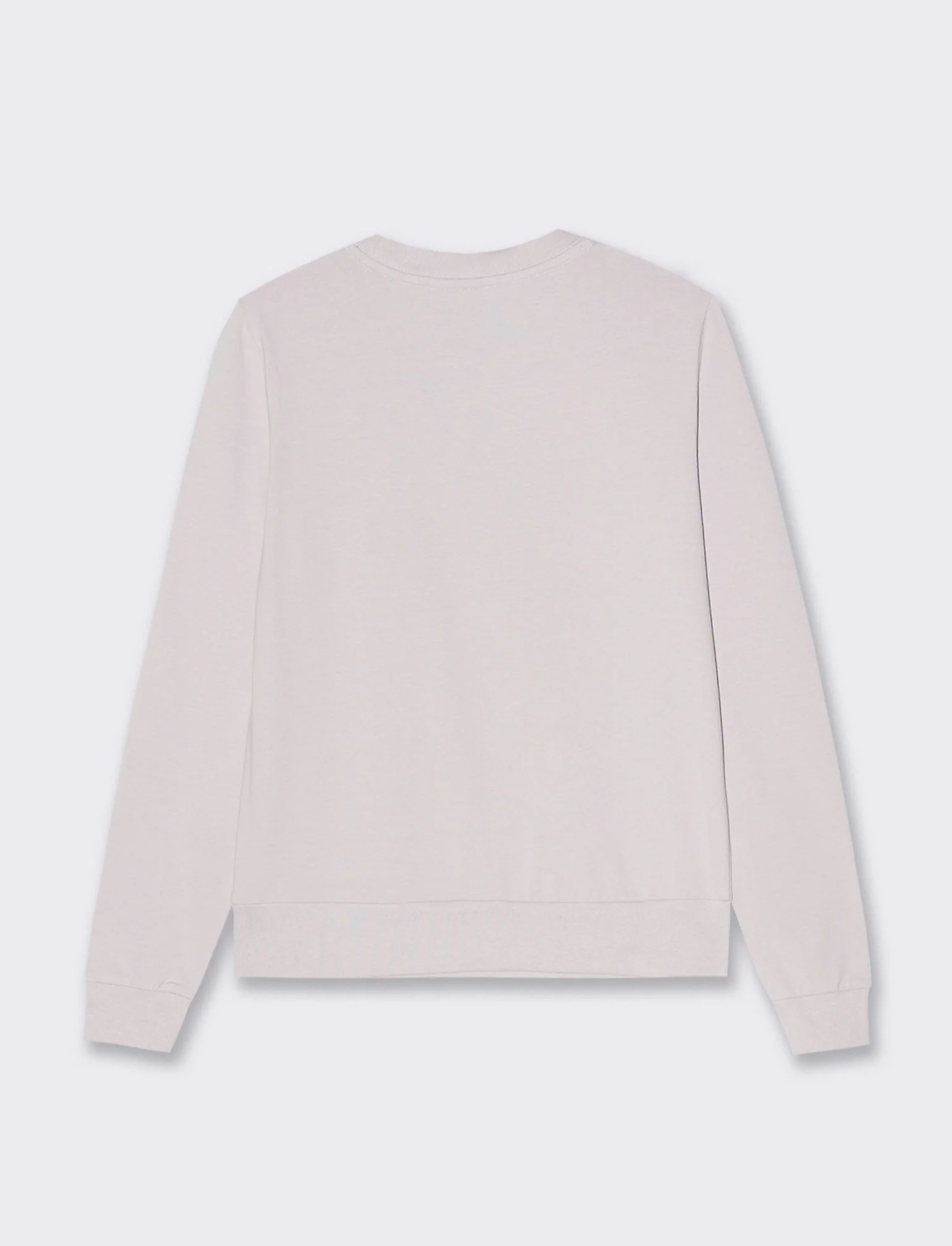 T-shirt manica lunga con stampa da donna - Bianco perla - Image 2