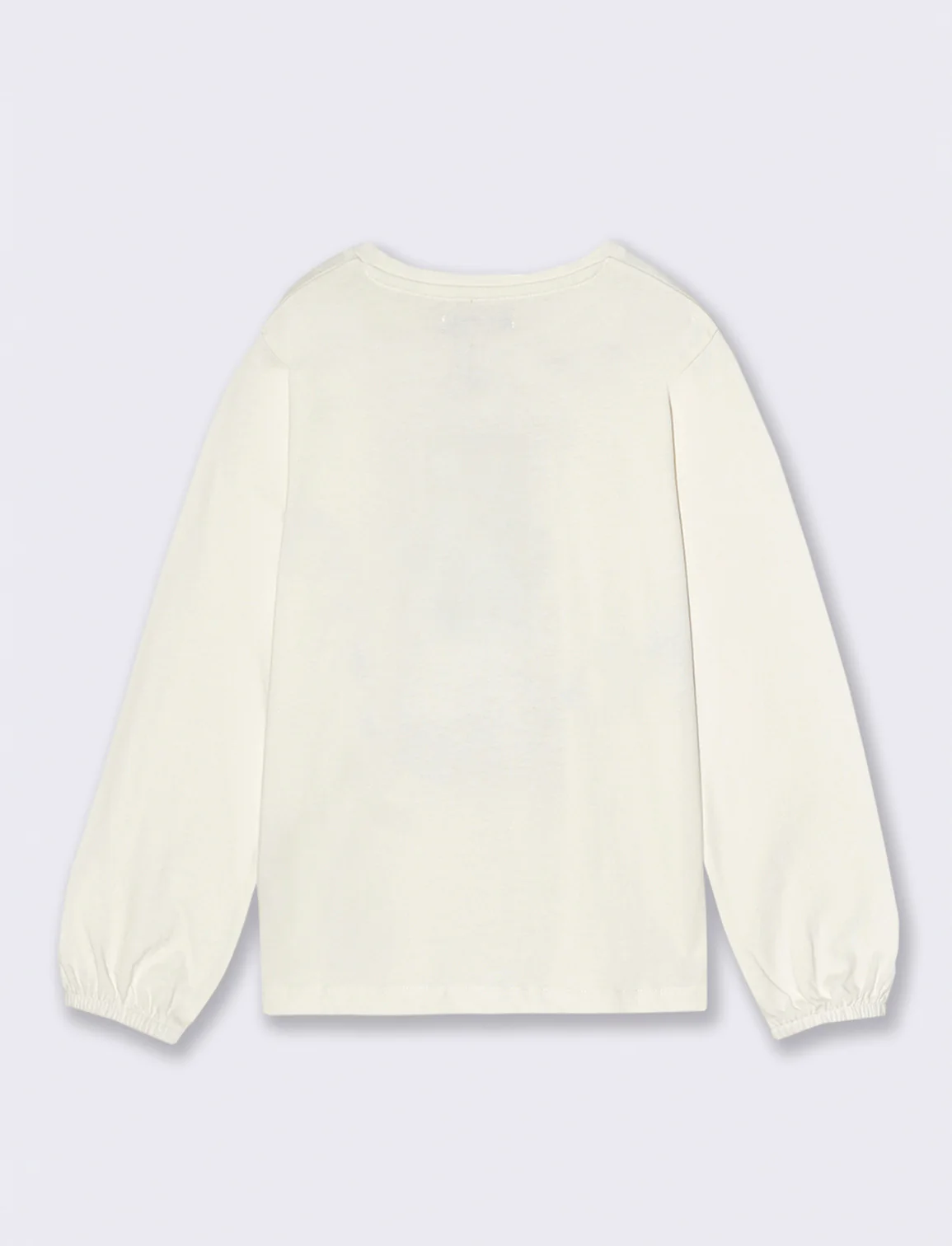 T-shirt manica lunga con stampa e accessori. - Bianco latte - Image 2