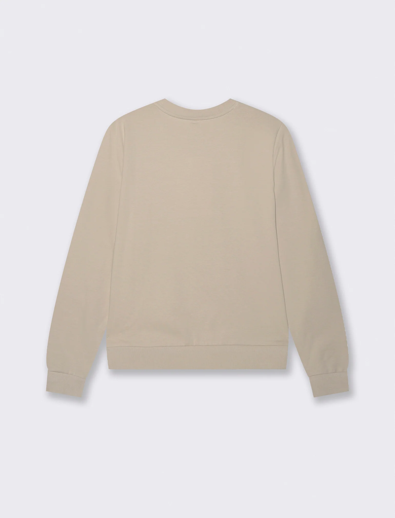 T-Shirt Manica Lunga con Stampa Frontale - Beige grano - Image 2