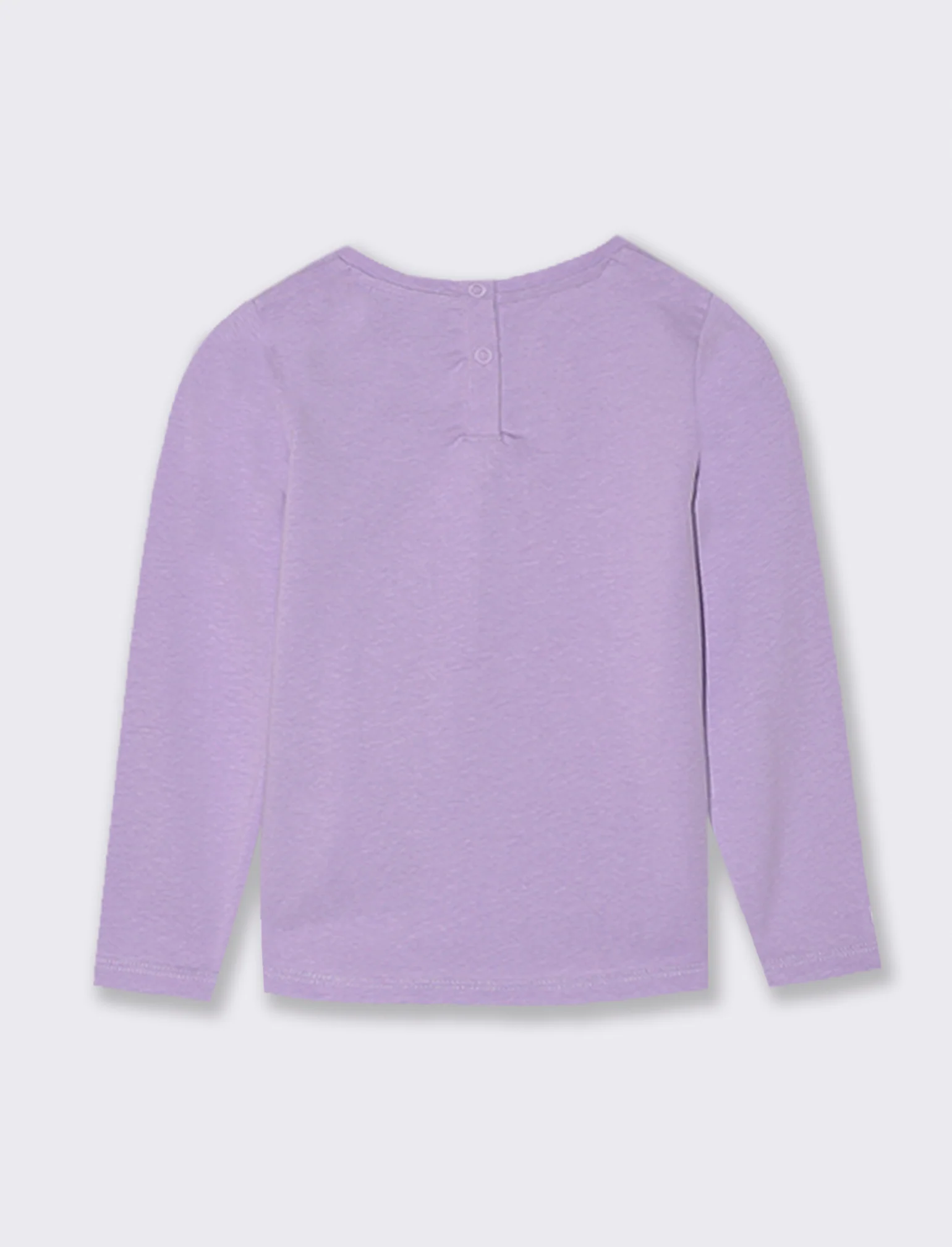 T-SHIRT MANICA LUNGA CON STAMPA - Lilla - Image 2