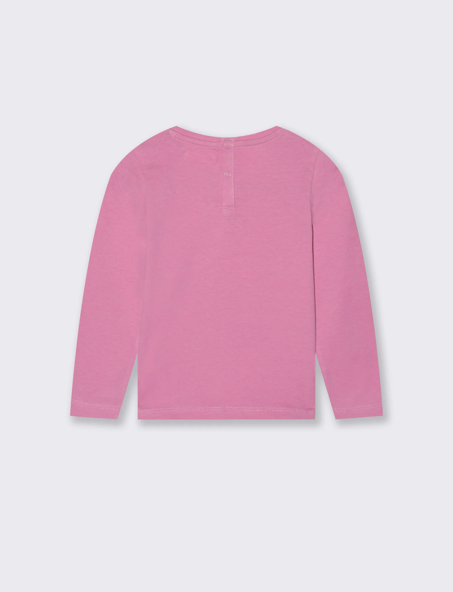 T-shirt manica lunga con stampa trendy - Rosa candy - Image 2