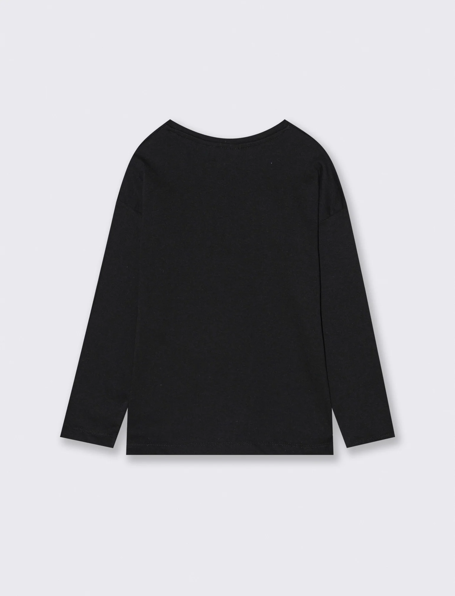T-shirt manica lunga con stampa Wednesday - Nero - Image 5