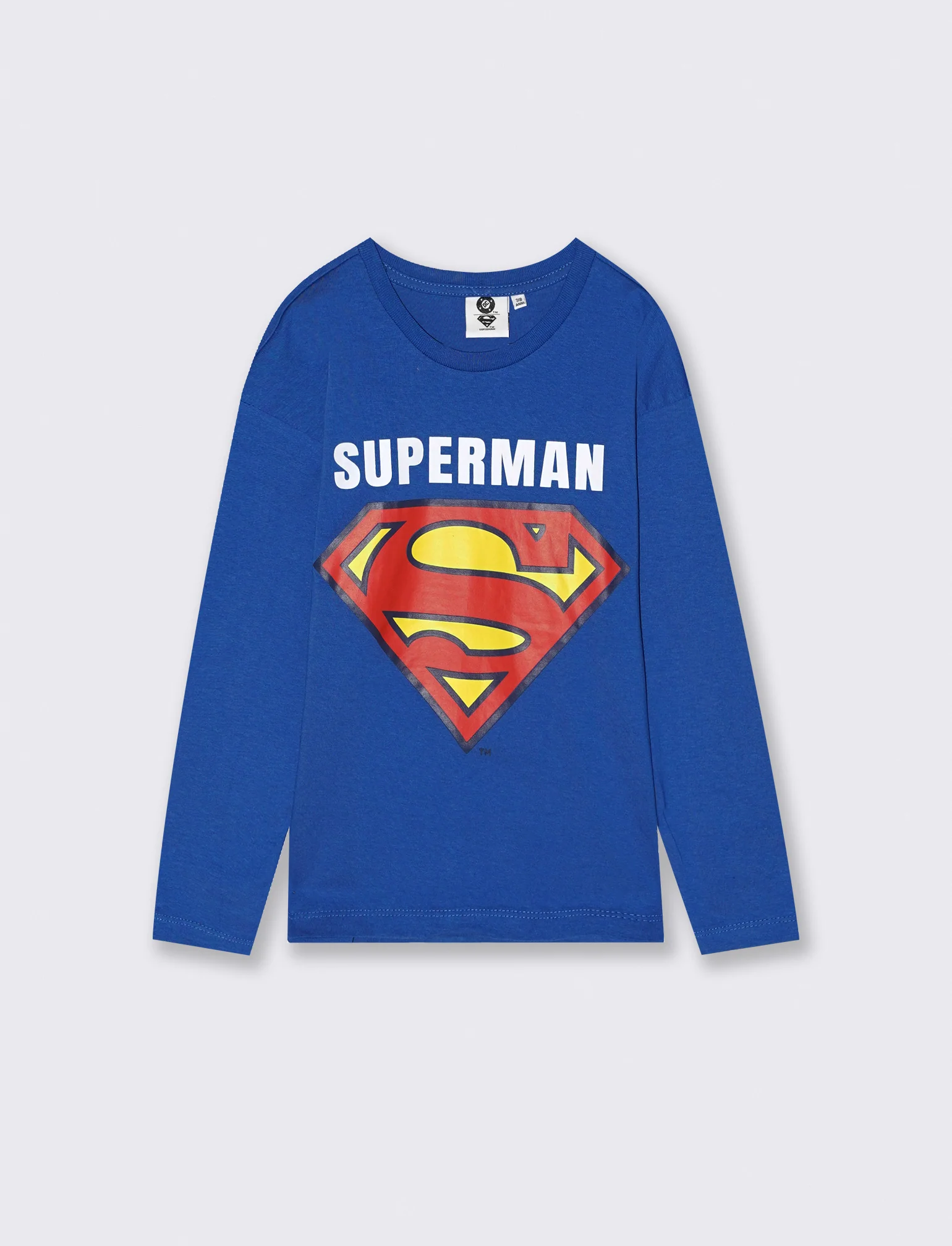 T-SHIRT  MANICA LUNGA DC COMICS - Blu cobalto