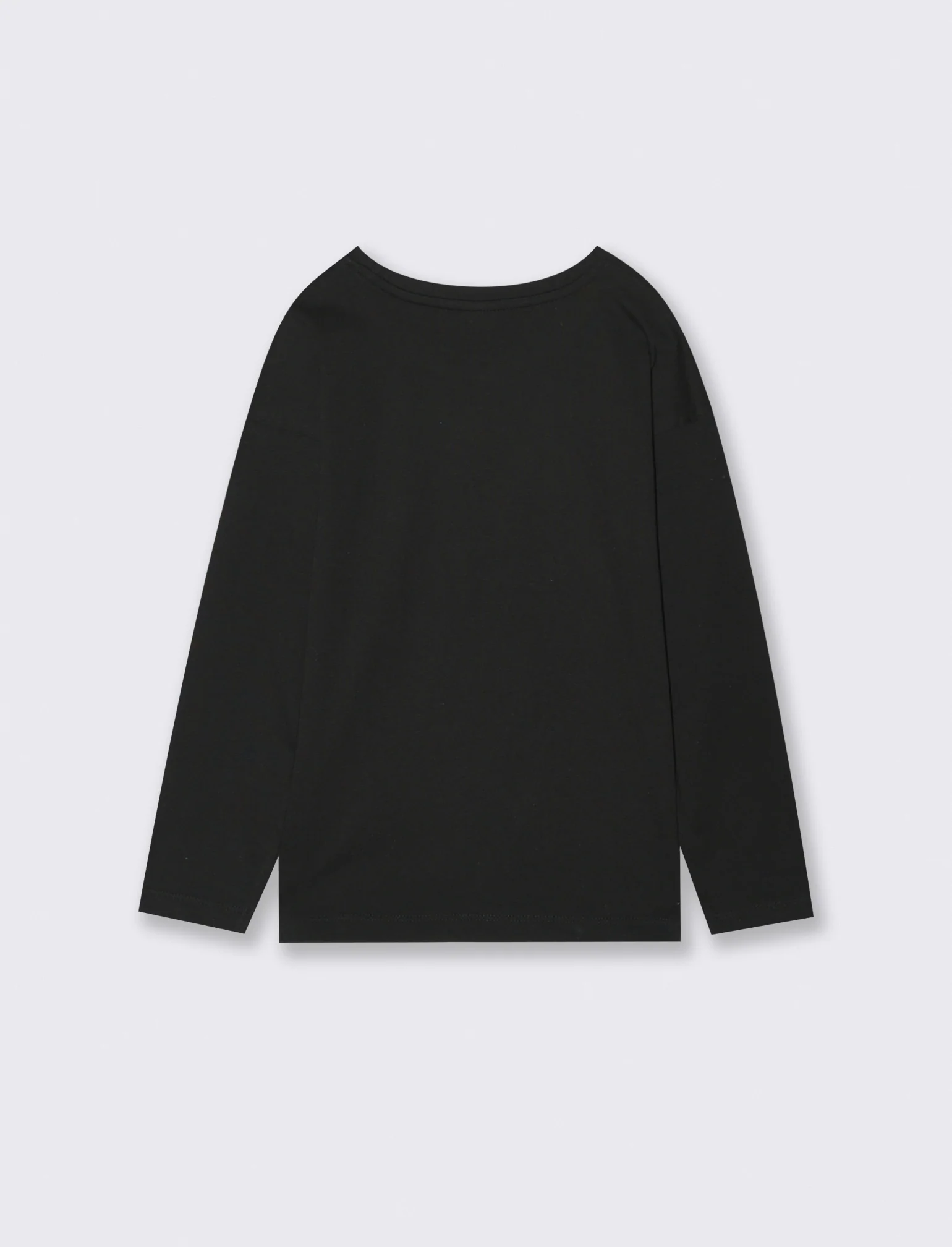 T-shirt manica lunga in cotone con stampa Barbie - Nero - Image 2