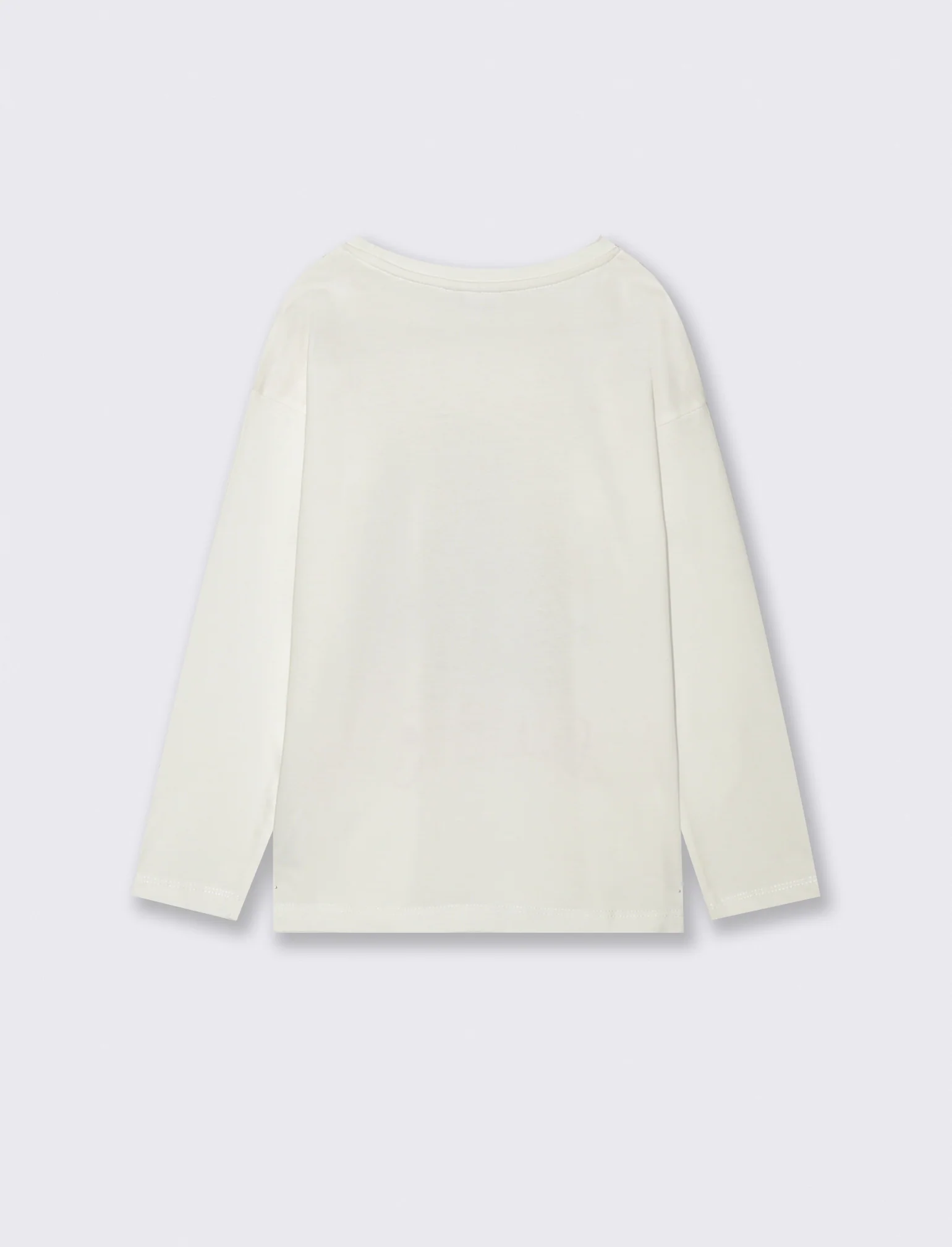 T-shirt manica lunga in cotone con stampa orsetto Trudi - Bianco - Image 2