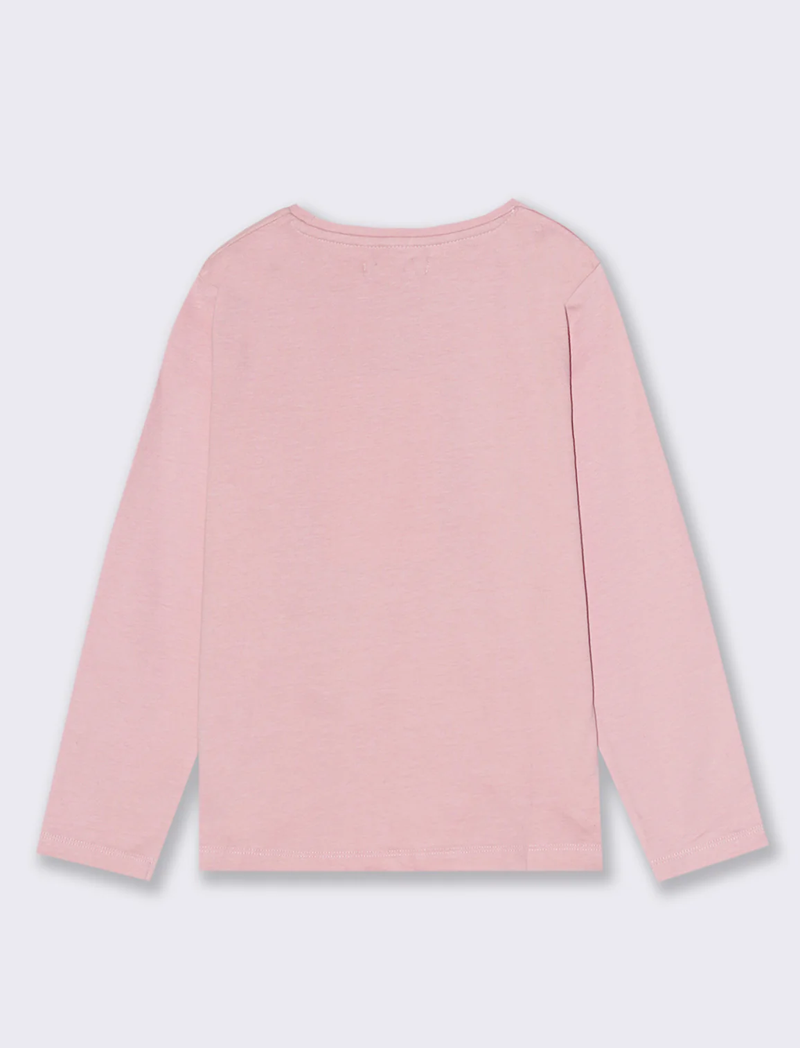 T-Shirt manica lunga in cotone dalla mano pesca con stampa e fiocchi applicati. - Rosa - Image 2