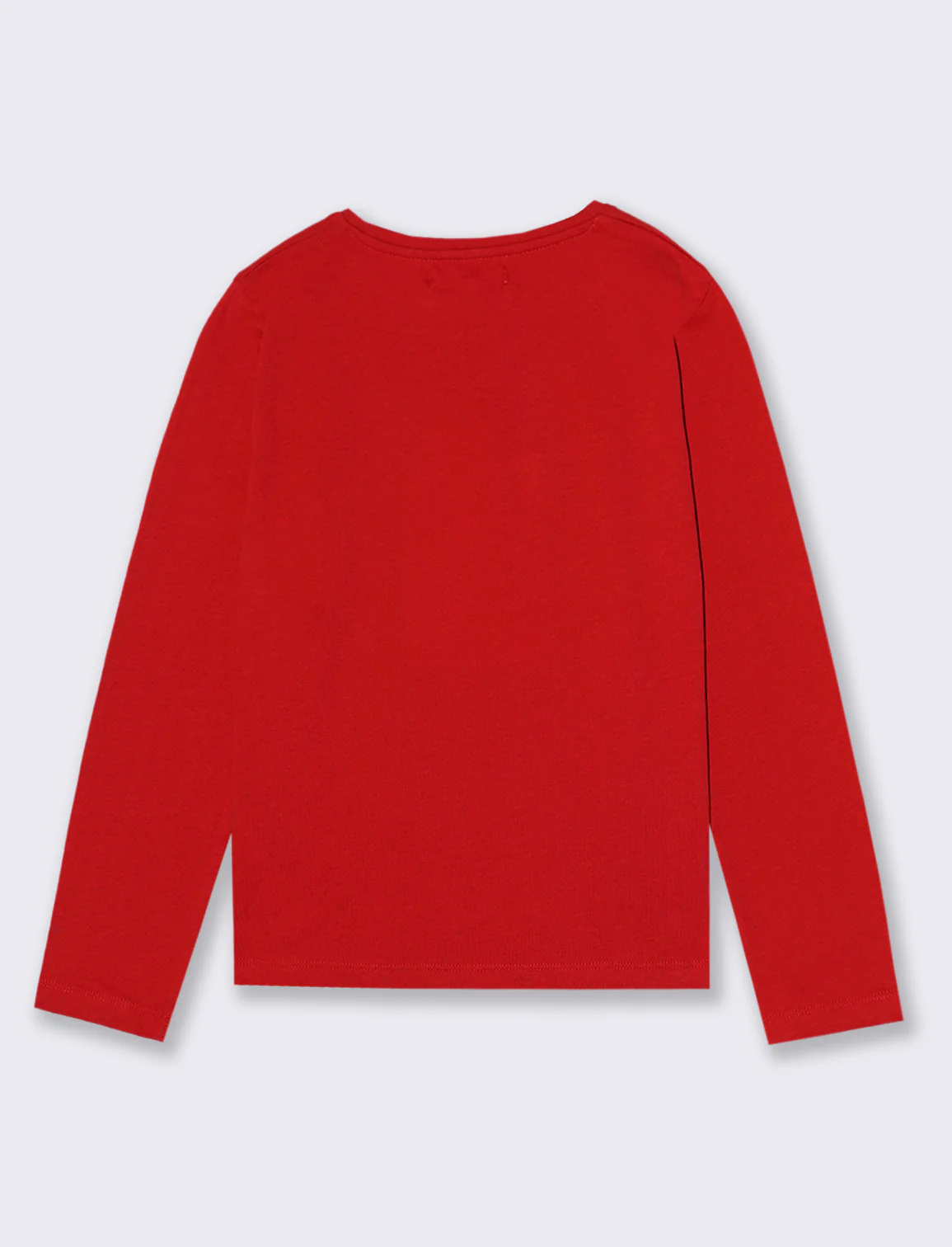 T- shirt manica lunga in cotone. - Rosso - Image 2