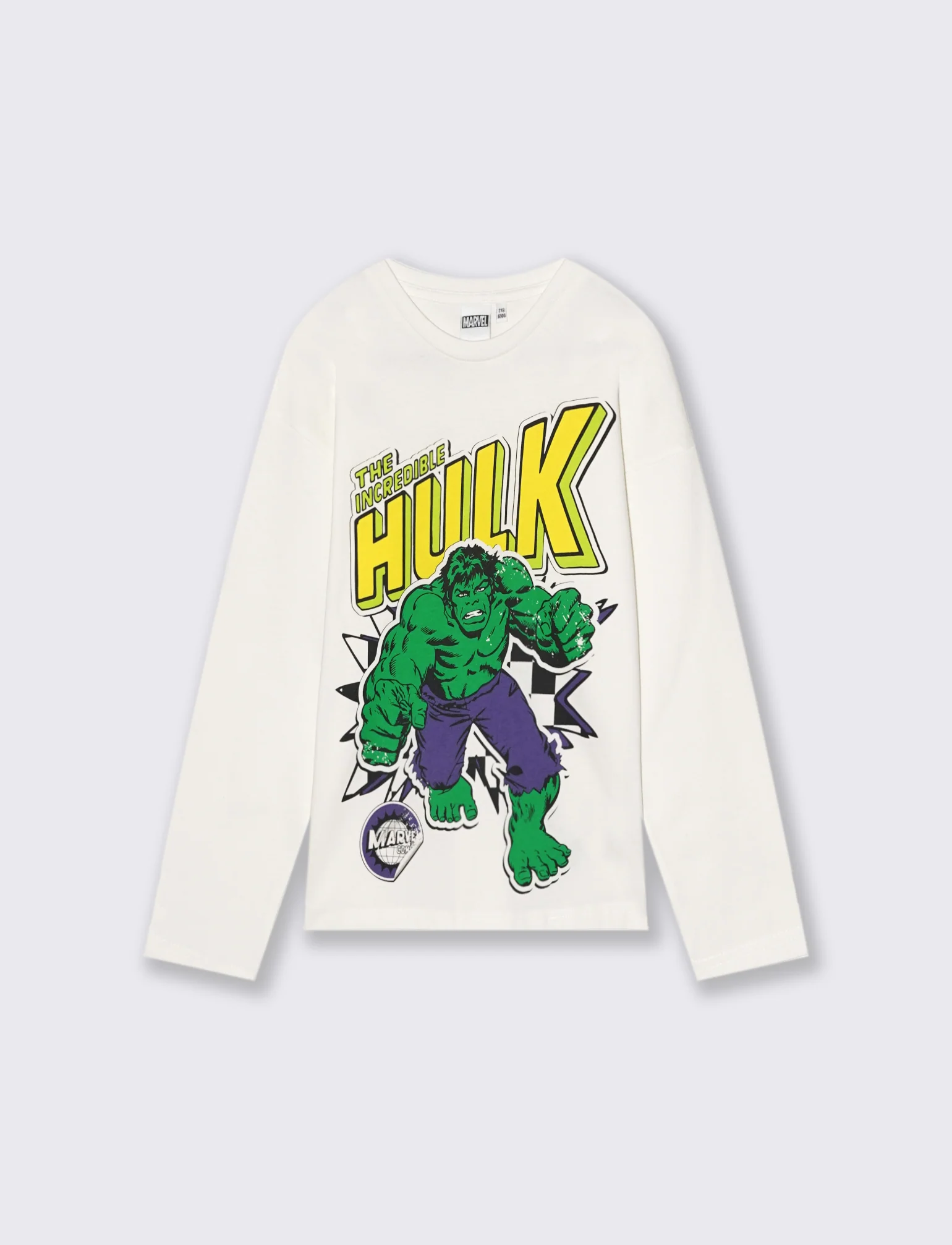 T-SHIRT   MANICA LUNGA MARVEL. - Bianco