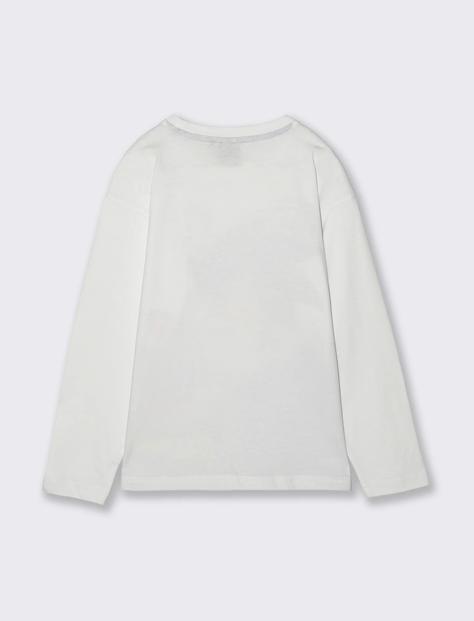 T-Shirt Manica Lunga Sonic per Bambini - Bianco - Image 2