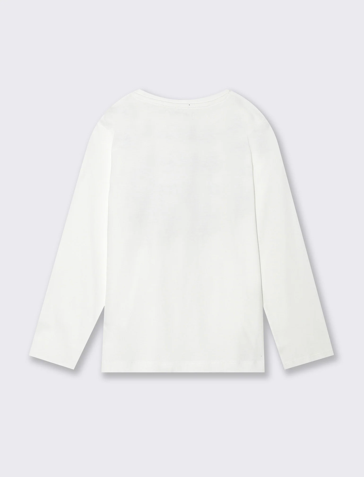 T-shirt manica lunga stampata da bambina - Bianco latte - Image 3