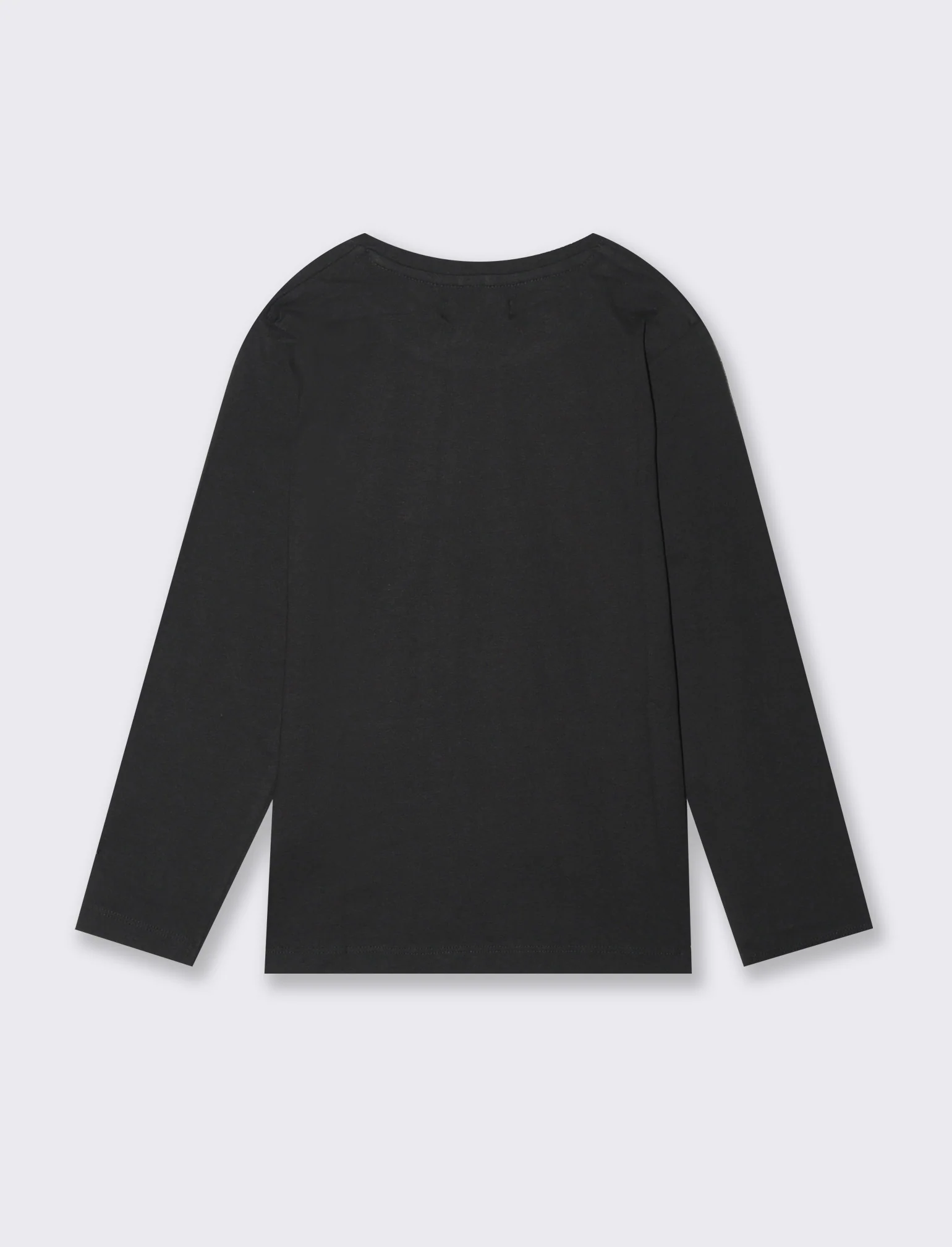 T-shirt manica lunga stampata da bambina - Nero - Image 2