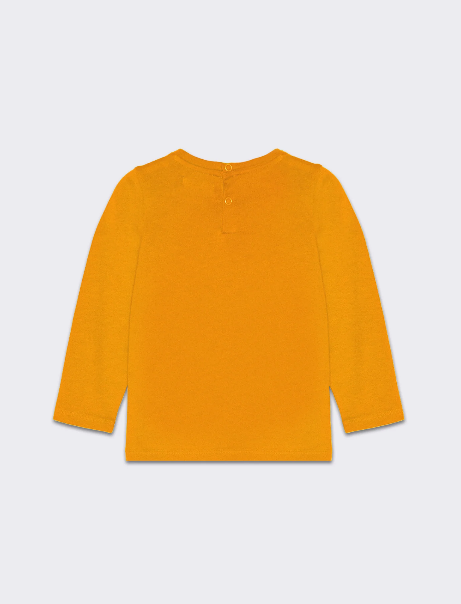 T-shirt manica lunga stampata da neonato - Arancio - Image 2